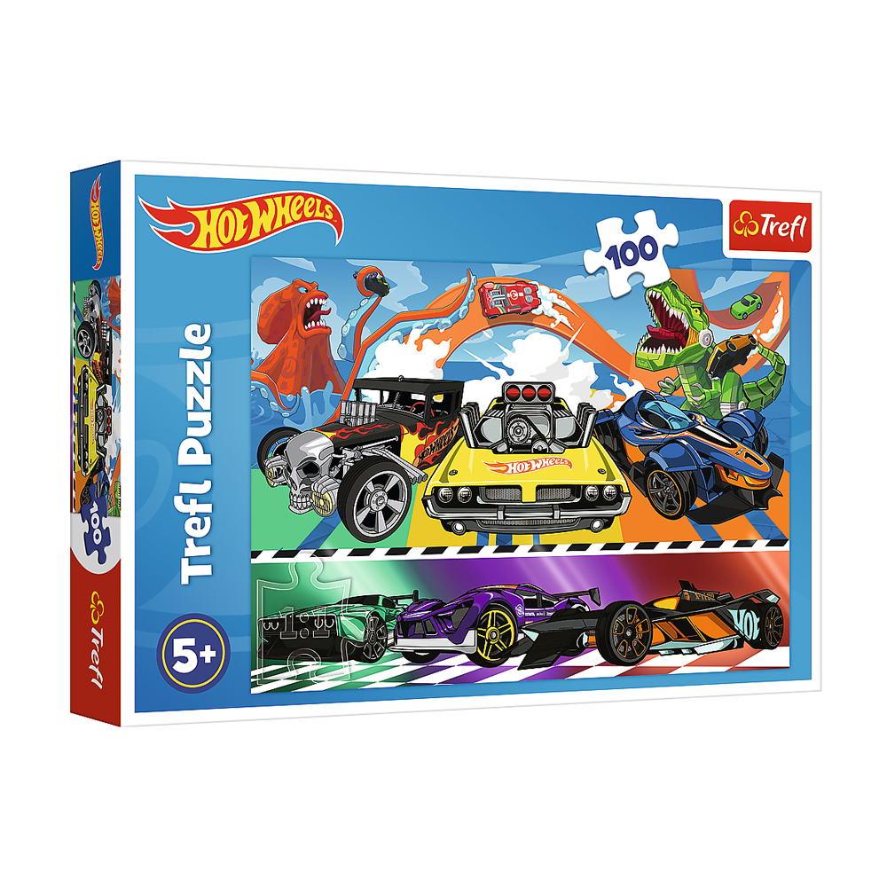 

Пазли Trefl Hot Wheels Швидкісні машини, від 5 років, 100 елементів (16466)