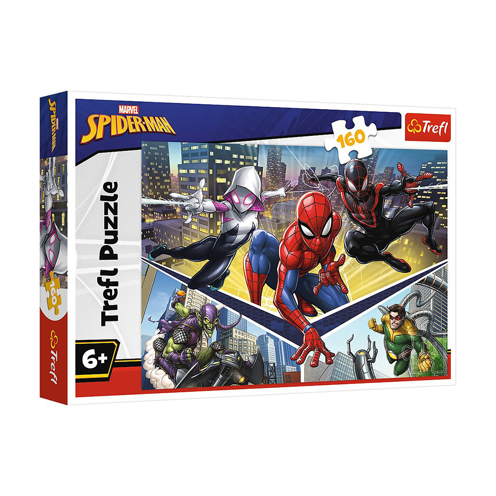 

Пазли Trefl Marvel Spider-Man Сила людини-павука, від 6 років, 160 елементів (15422)