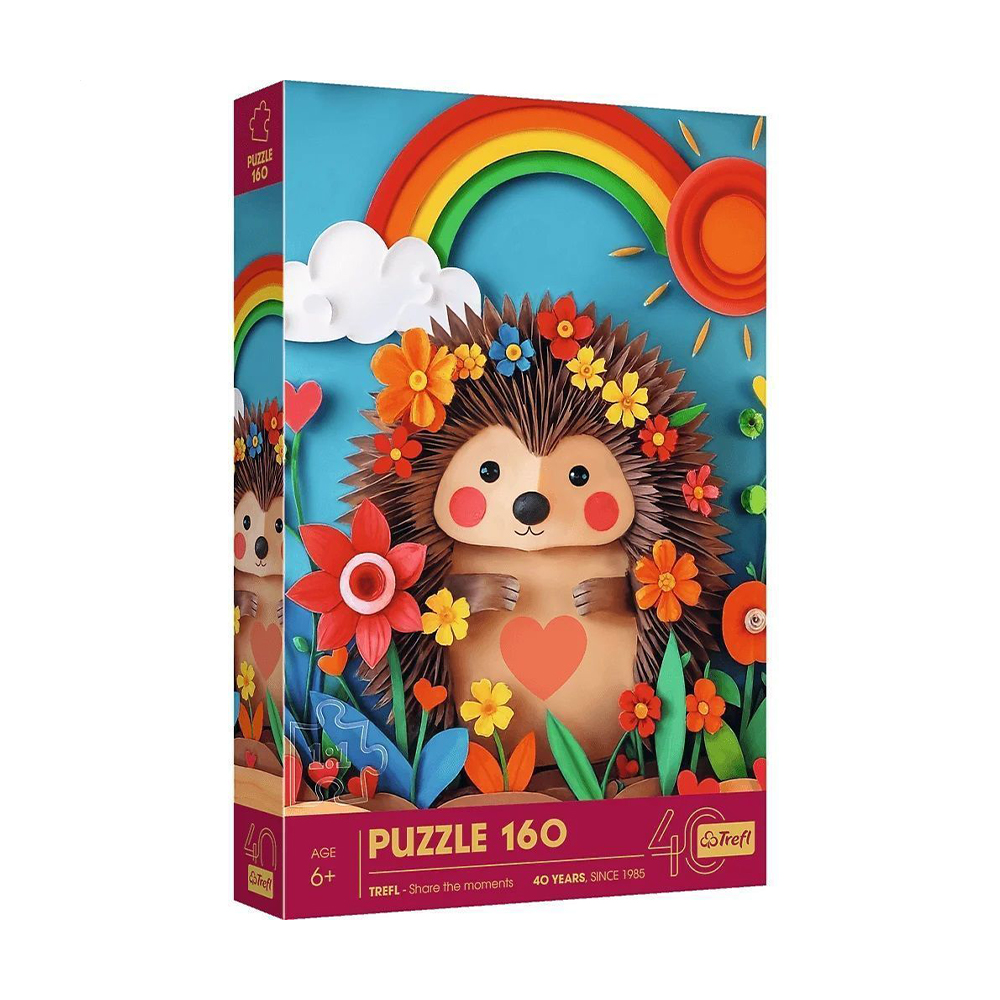 

Пазли Trefl 40-річний ювілей Мистецтво з паперу: маленький їжачок, від 6 років, 160 елементів (40046)