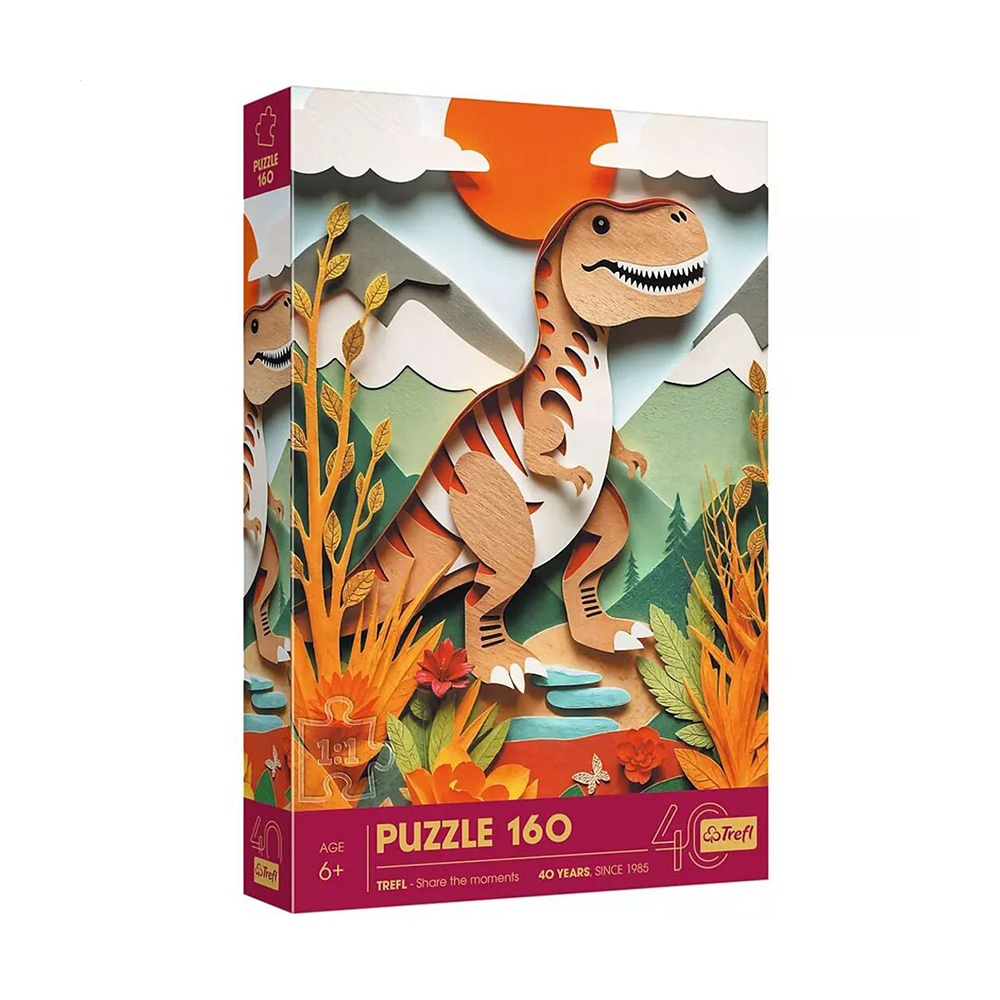 

Пазли Trefl 40-річний ювілей Мистецтво з паперу: динозавр, від 6 років, 160 елементів (40048)
