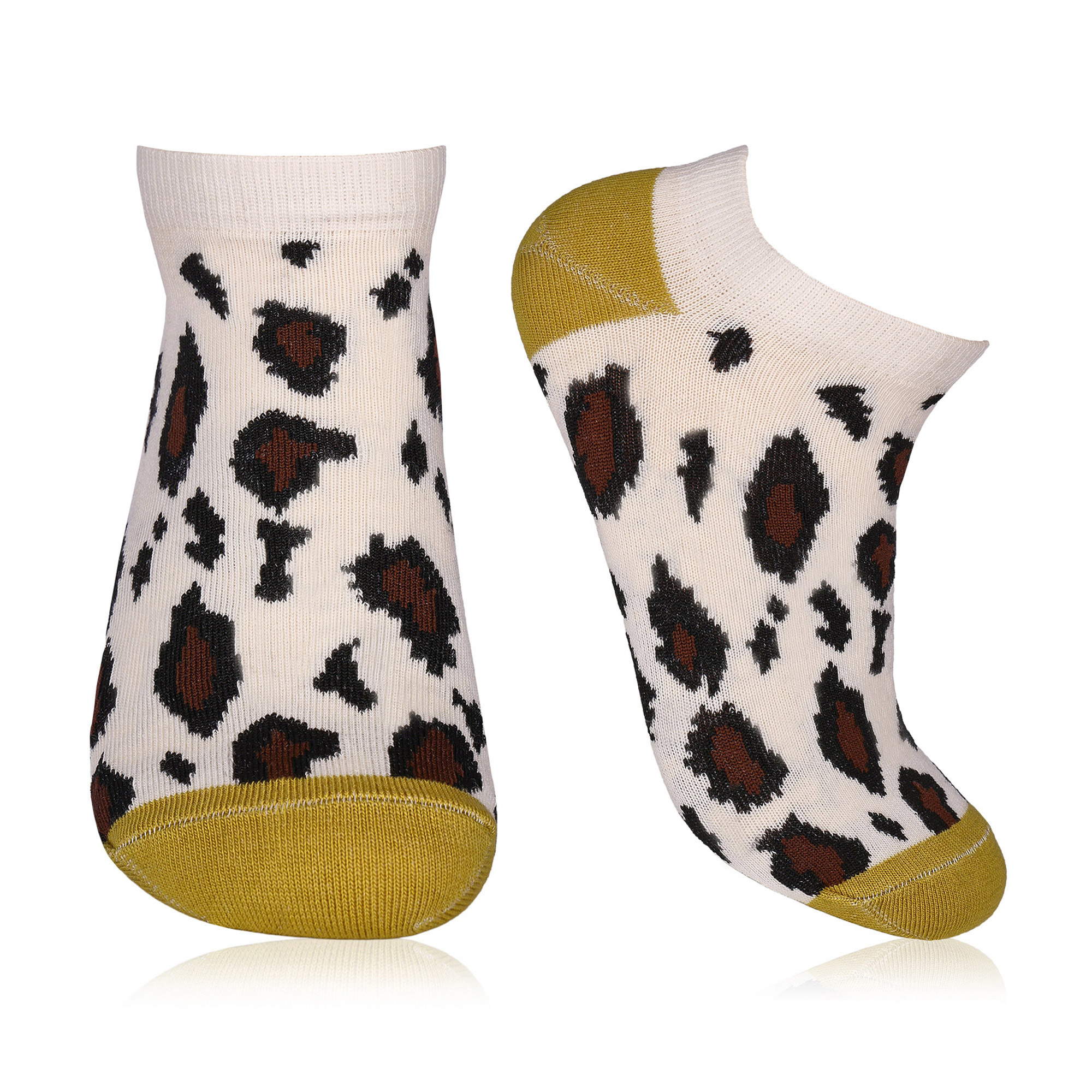 

Шкарпетки жіночі AmiGA укорочені, леопард, молочно-коричневі, розмір 23-25