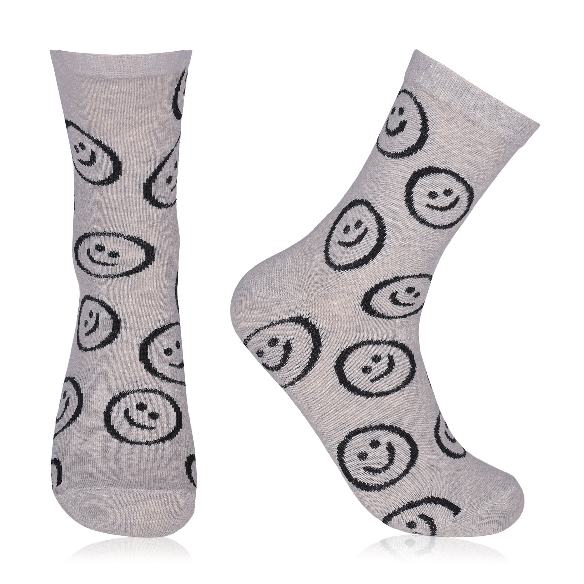 

Шкарпетки жіночі AmiGA Смайл, класичні, сірі, розмір 23-25