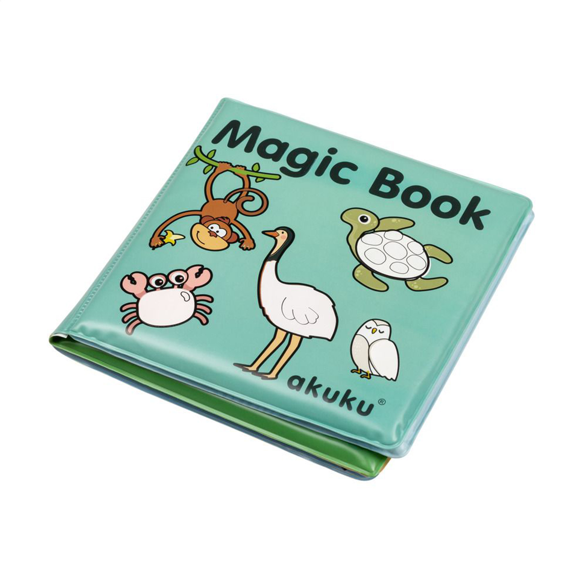 

Дитяча книжечка Akuku Magic Book для ігр з водою, 15*15 см, від 6 місяців, 10 сторінок (A0657)