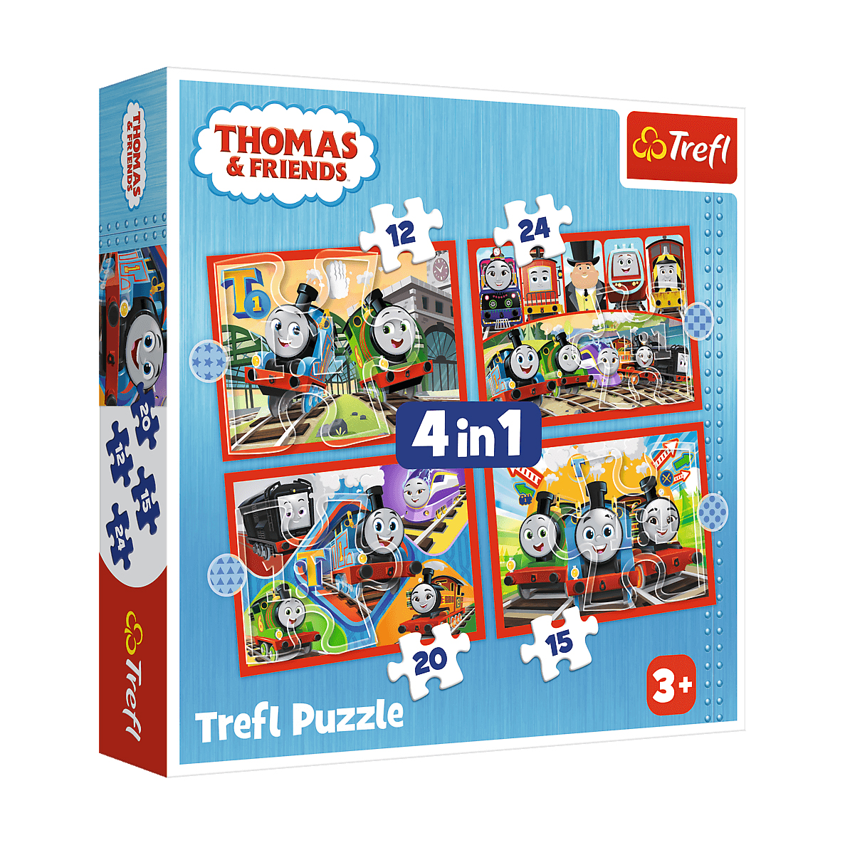 

Пазли 4 в 1 Trefl Thomas & Friends Дивовижний Томас, 28.5*20.5 см, від 3 років, 71 елемент (34619)