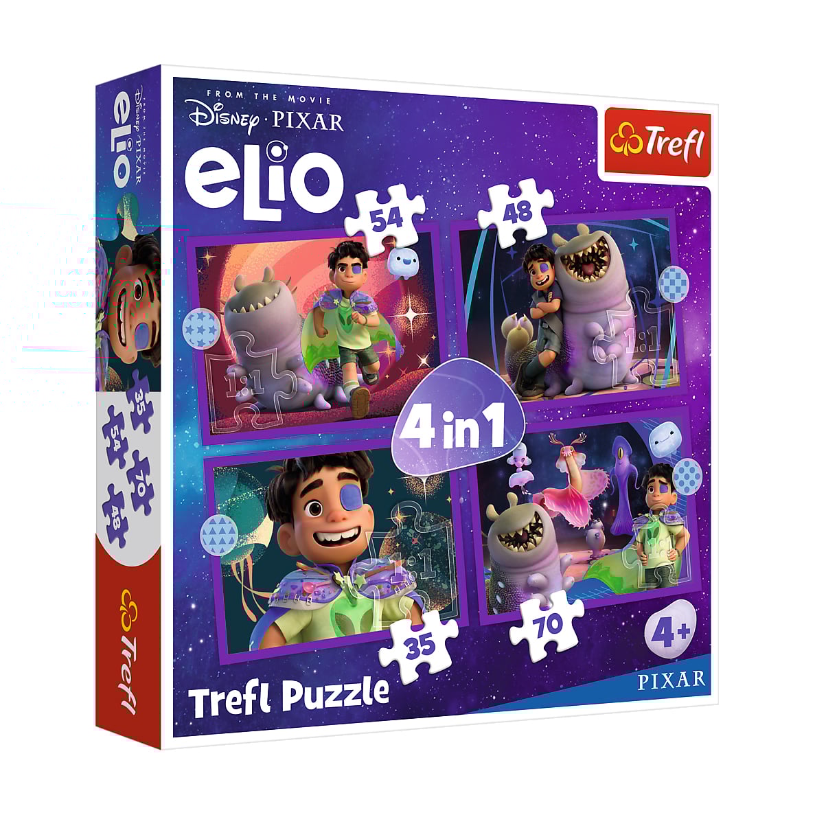 

Пазли 4 в 1 Trefl Disney Elio Позаземні місії, 28.5*20.5 см, від 4 років, 207 елементів (34665)