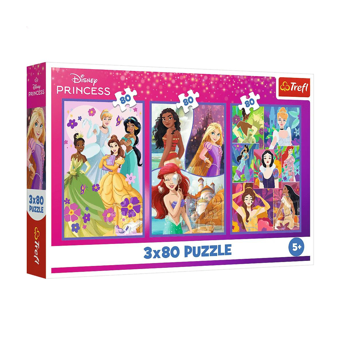 

Пазли 3 в 1 Trefl Princess Друзі принцес, від 5 років, 27.5*18 см, 3*80 елементів (34884)
