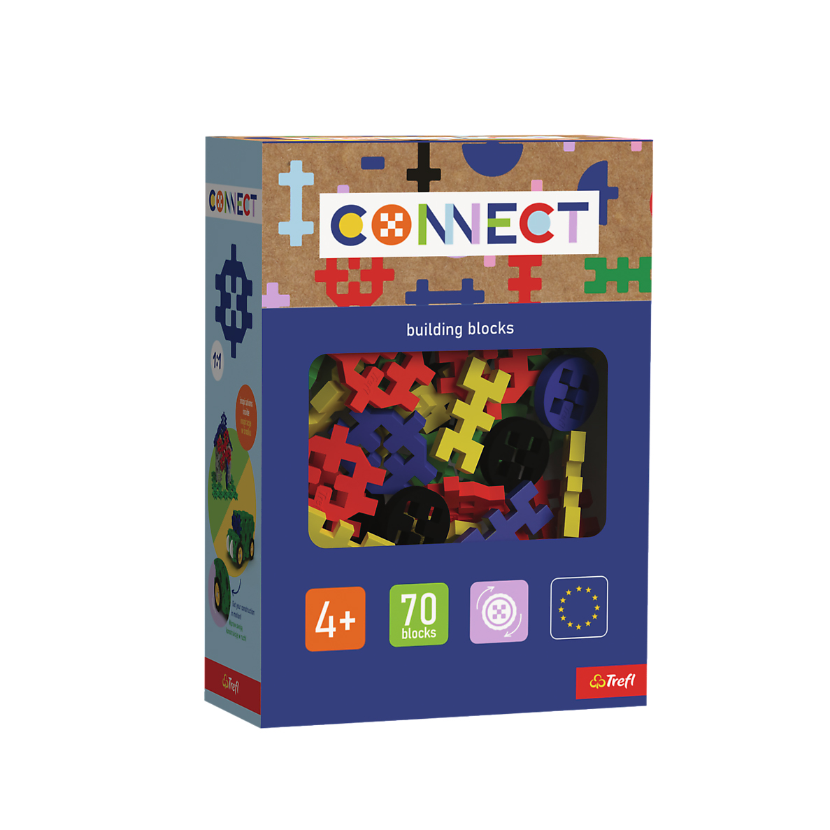 

Дитячий конструктор Trefl Connect Boys, від 4 років, 70 деталей (61987)