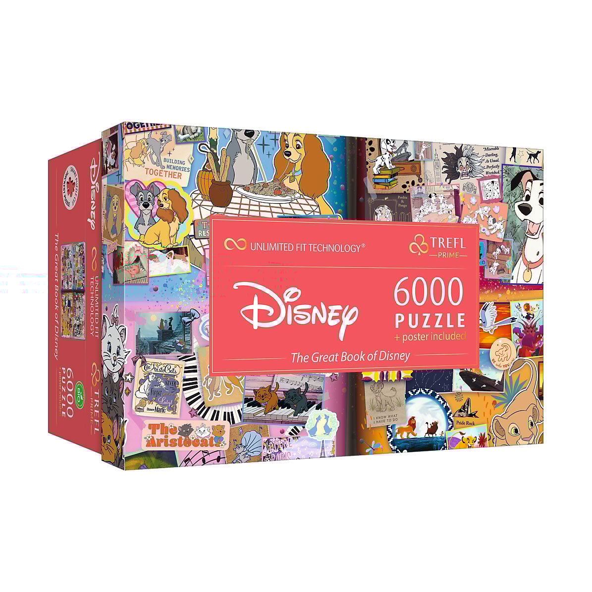 

Пазли Trefl Mickey & Friends Велика книга Діснея, від 12 років, 6000 елементів (10370)