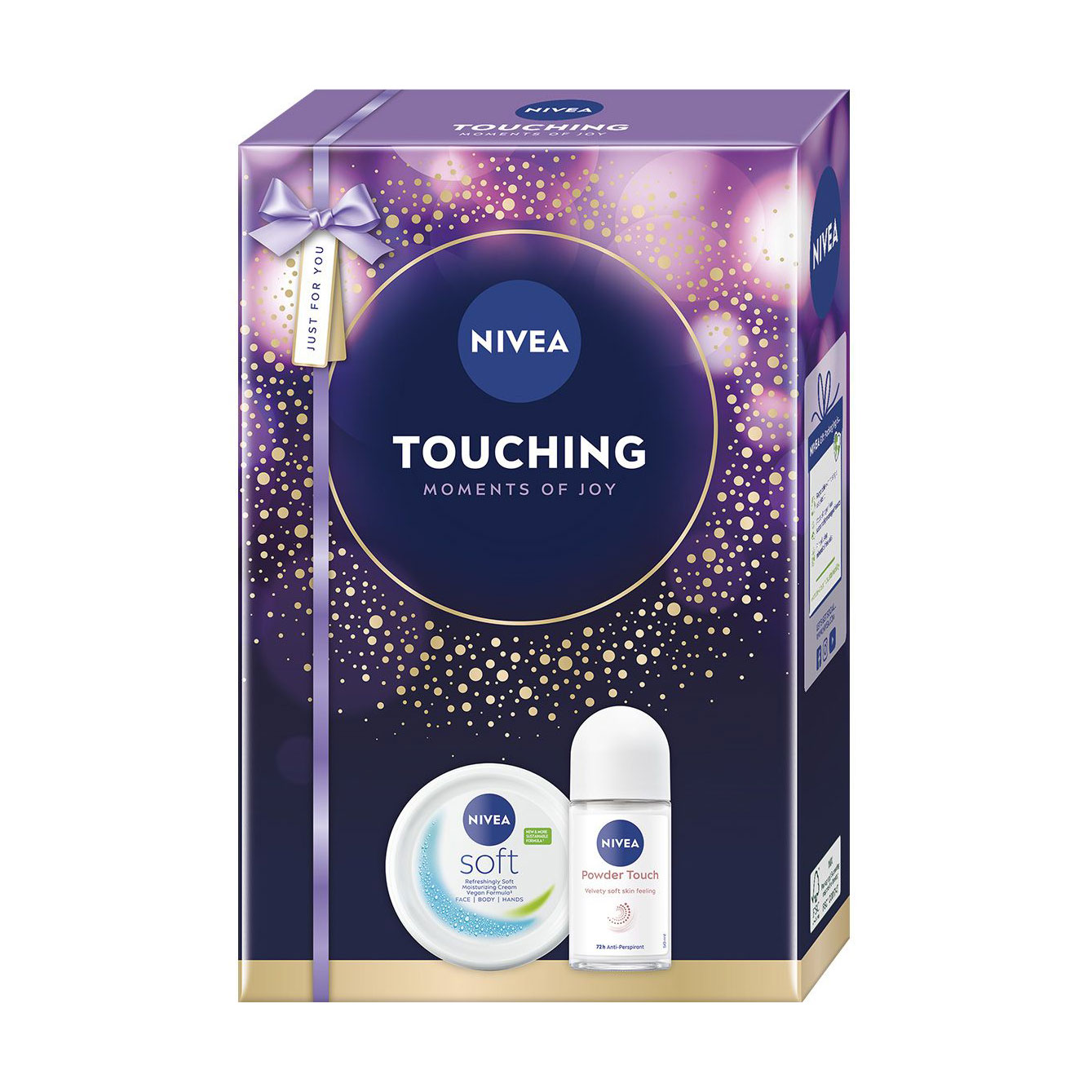 

Подарунковий набір NIVEA Touching (антиперспірант, 50 мл + крем універсальний, 200 мл)