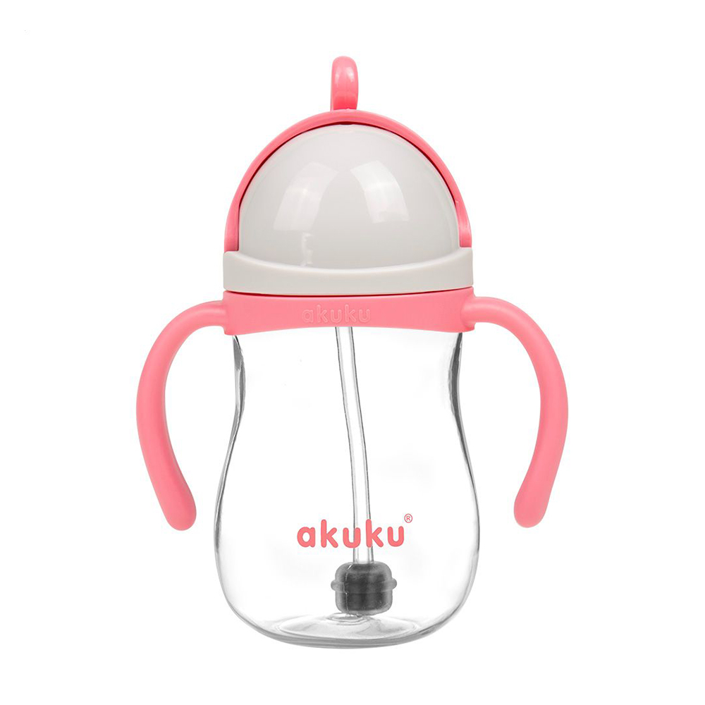 

Пляшка для води Akuku з трубочкою та грузиком, 280 мл, від 9 місяців (A0676)