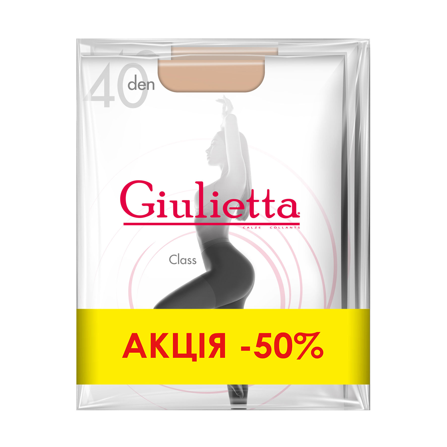 

Набір жіночих колготок Giulietta Class 40 DEN, Daino, розмір 2, 3 пари