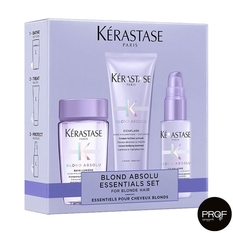 

Набір для волосся Kerastase Blond Absolu Discovery Set (шампунь-ванна, 80 мл + засіб, 75 мл + сироватка, 45 мл)