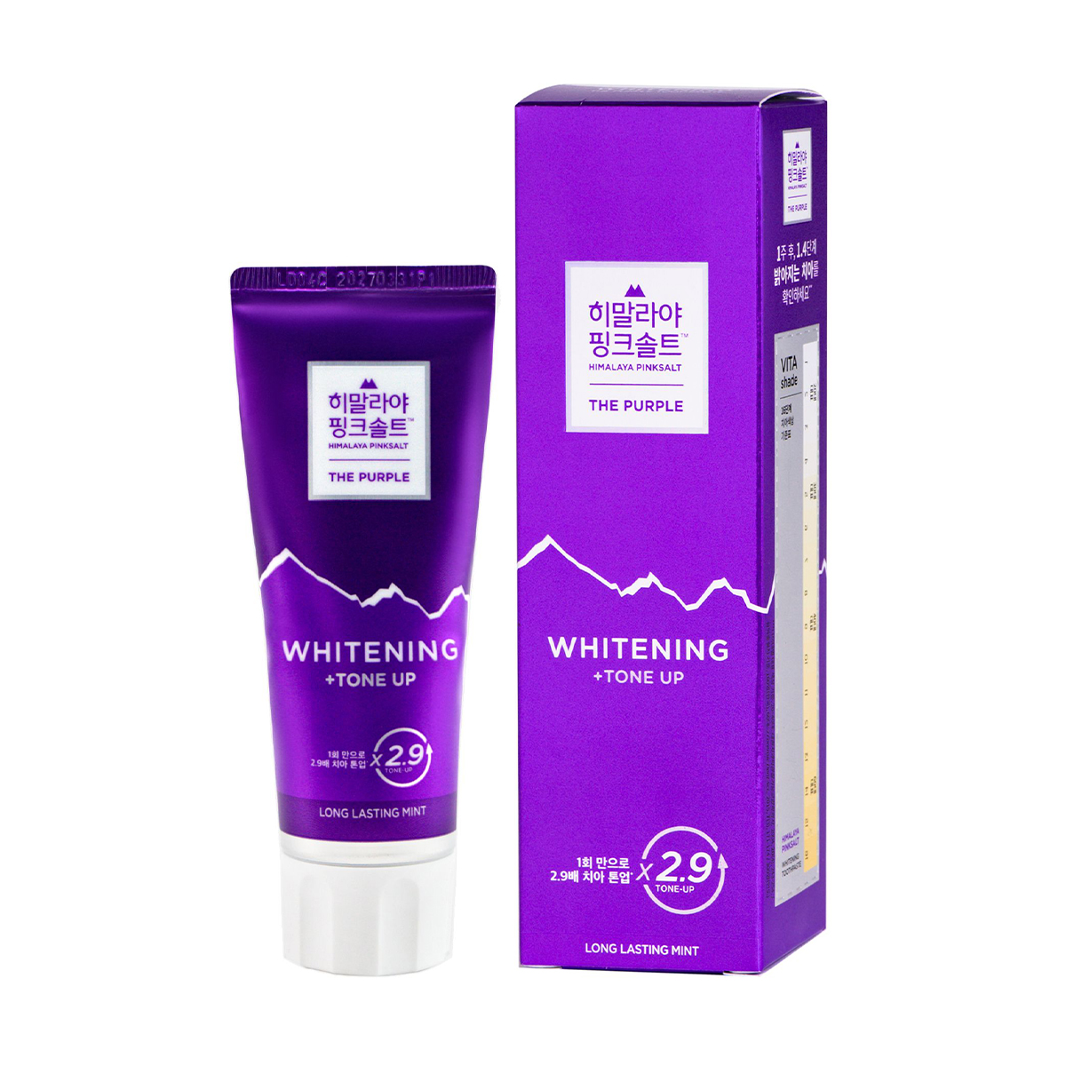 

Відбілювальна зубна паста LG Household & Health Pinksalt The Purple Whitening +Tone Up, 100 г