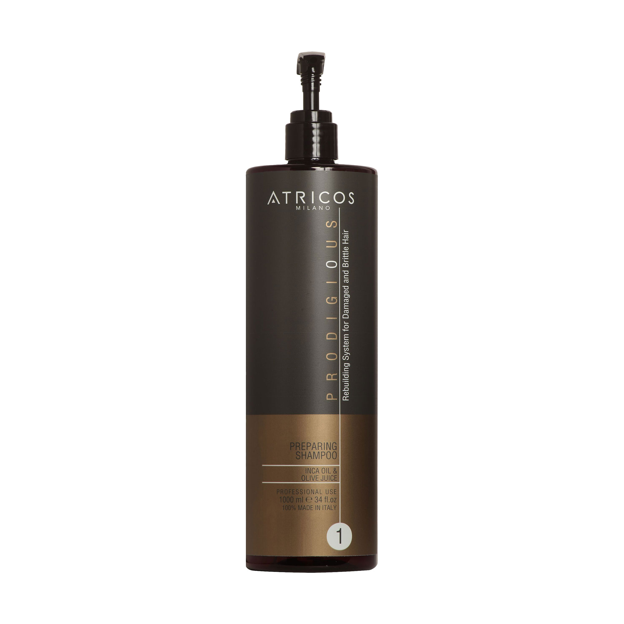 

Підготовчий шампунь для волосся Atricos Milano Prodigious Preparing Shampoo, 1 л