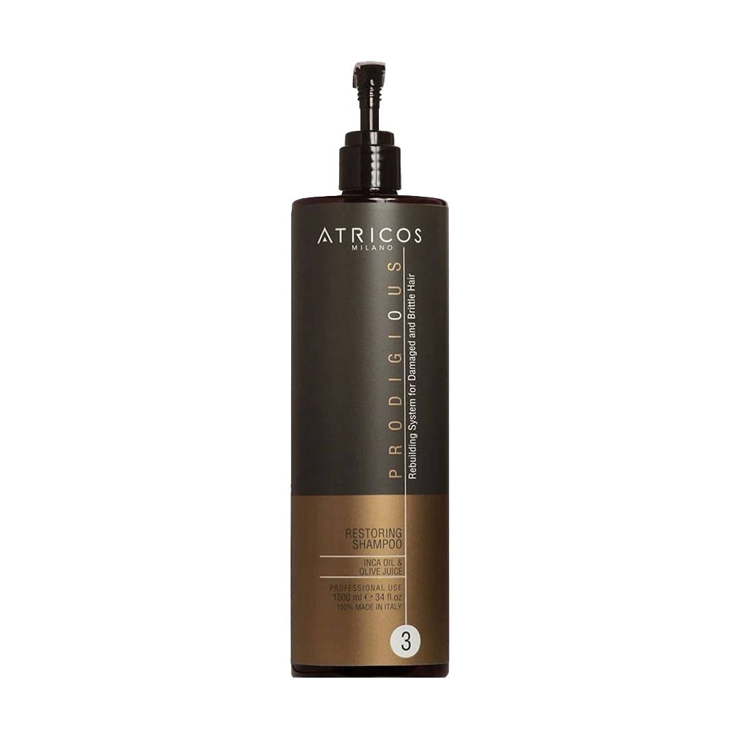 

Відновлювальний шампунь для волосся Atricos Milano Prodigious Restoring Shampoo, 1 л