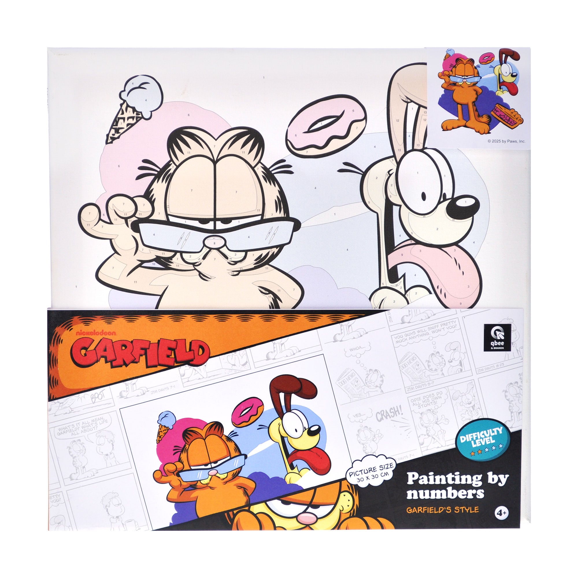 

Картина за номерами Qbee Гарфілд стиляга, 30*30 см (QB913-007)