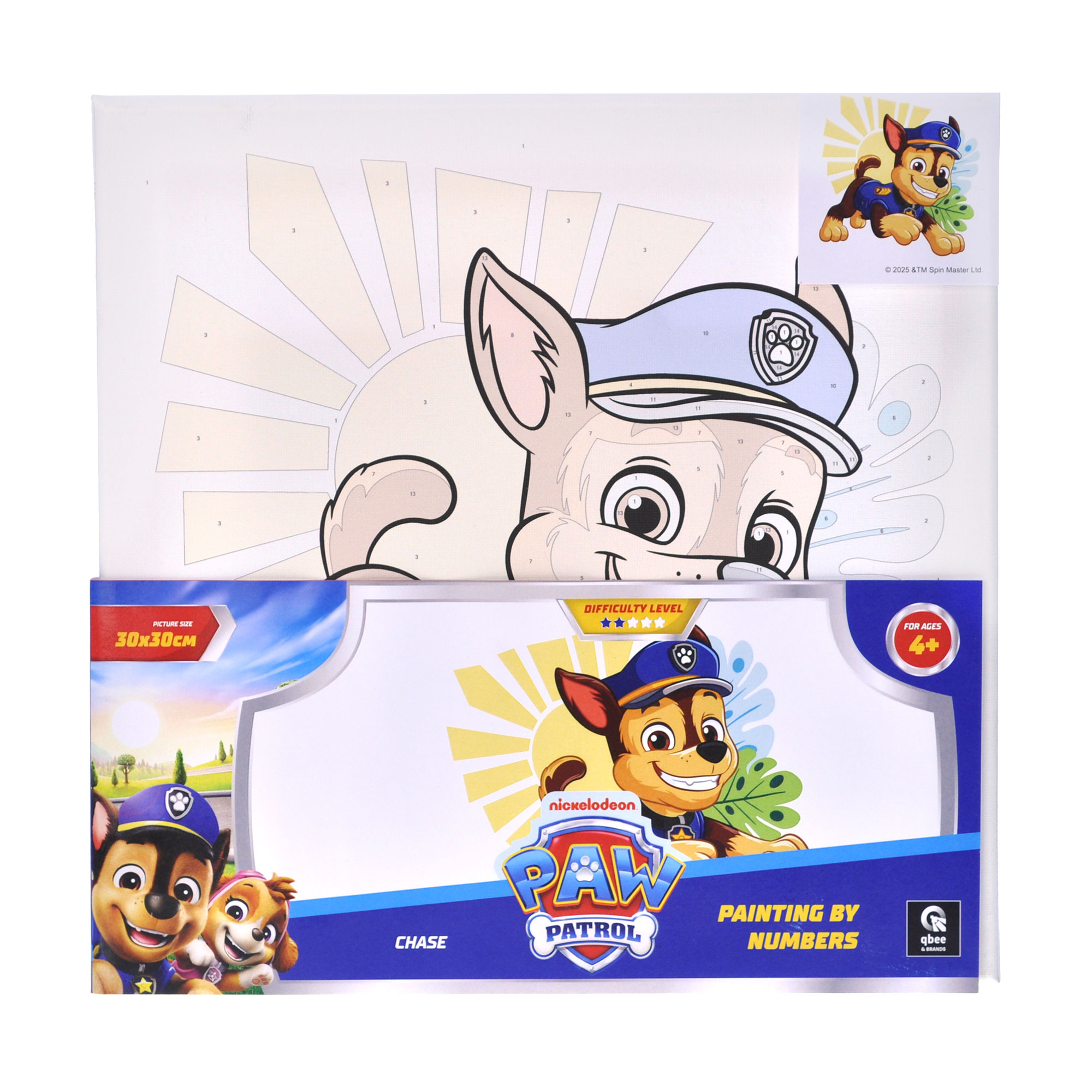 

Картина за номерами Qbee Щенячий патруль: Гончик, 30*30 см (QB913-011)