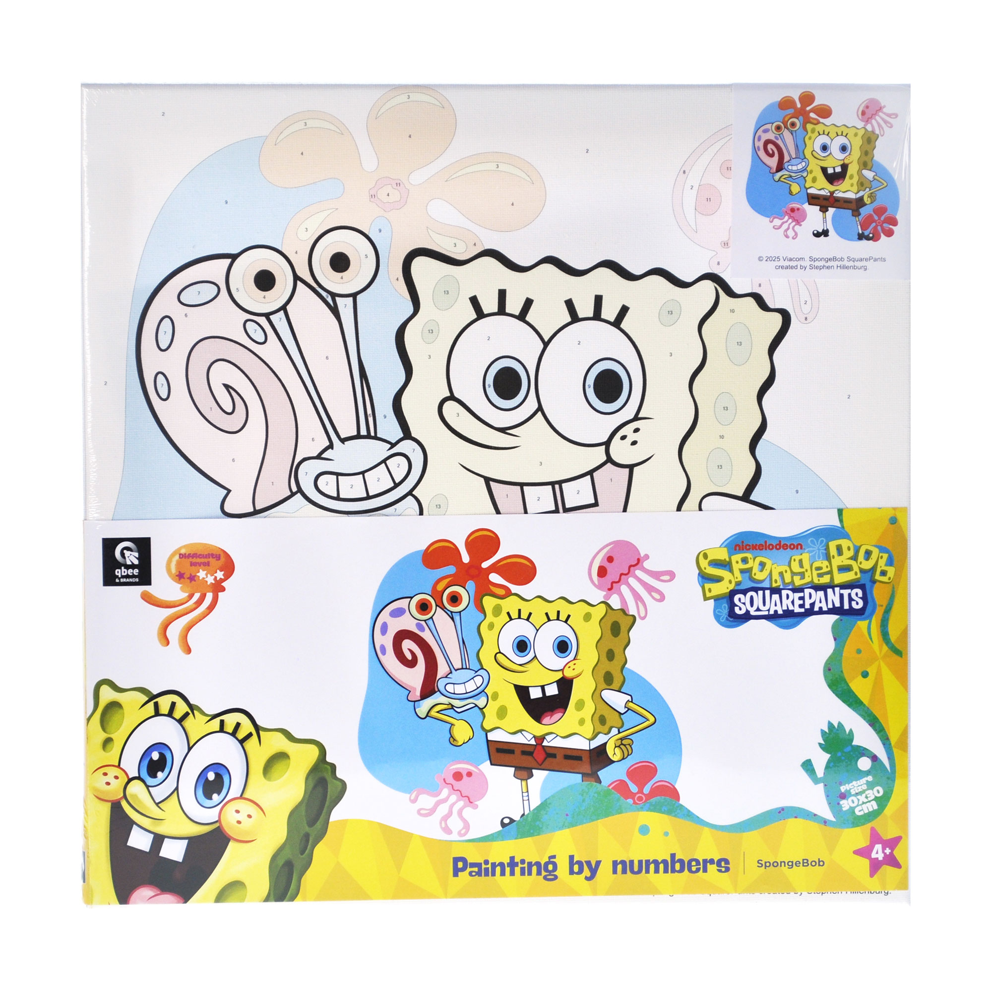 

Картина за номерами Qbee Губка Боб, 30*30 см (QB913-014)