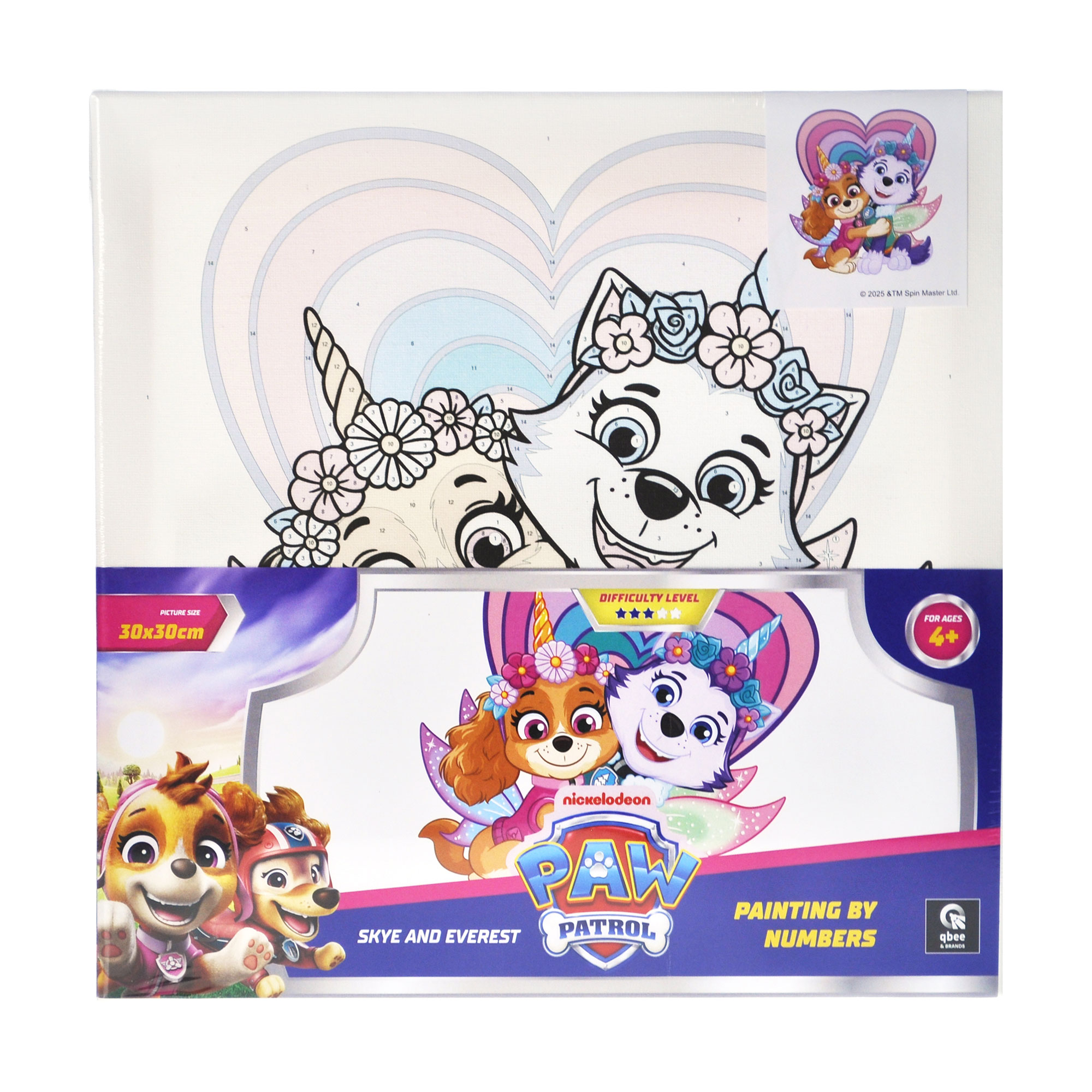

Картина за номерами Qbee Щенячий патруль: Скай і Еверест, 30*30 см (QB913-008)