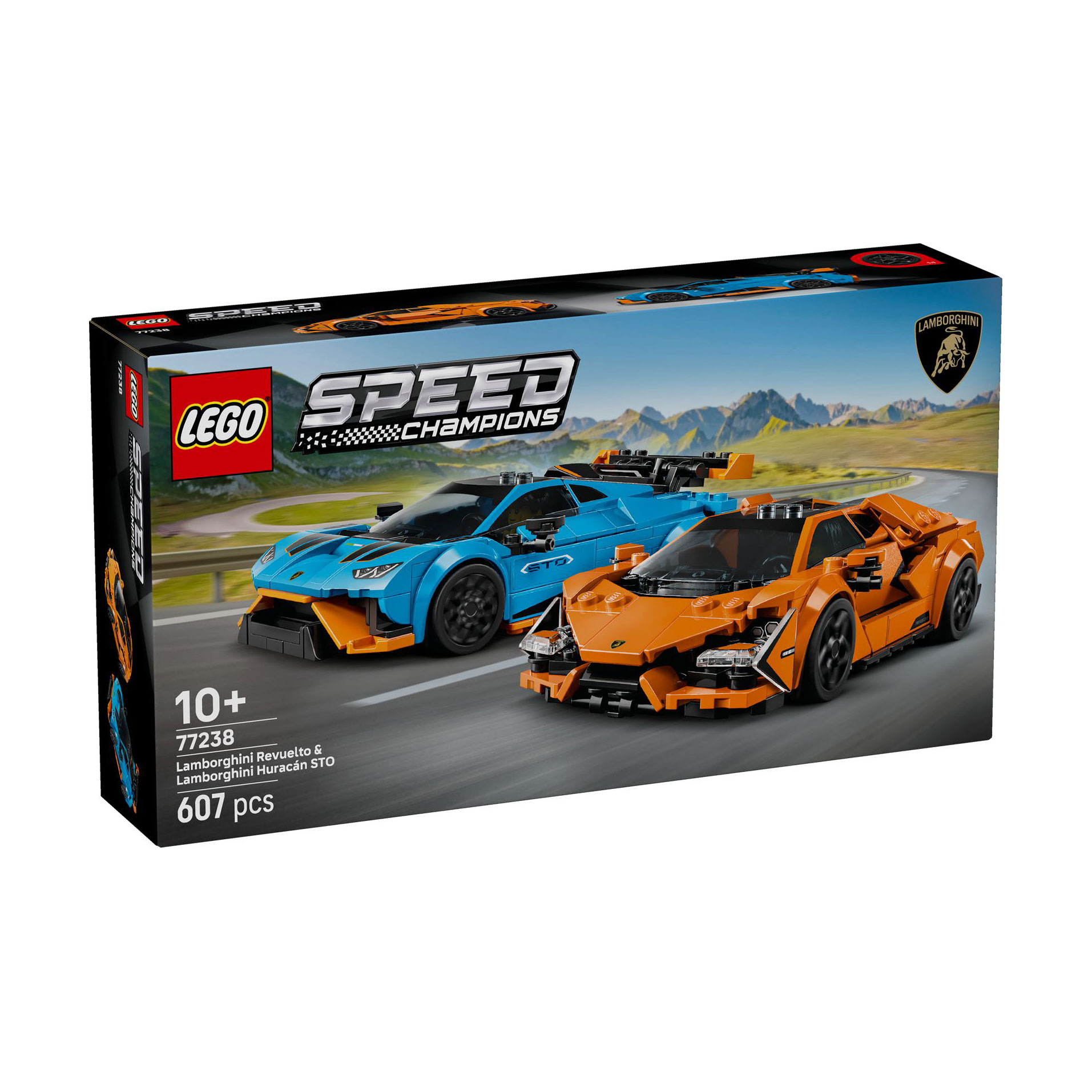 

Конструктор LEGO Speed Champions Lamborghini Revuelto та Huracan STO, 607 деталей, від 10 років (77238)