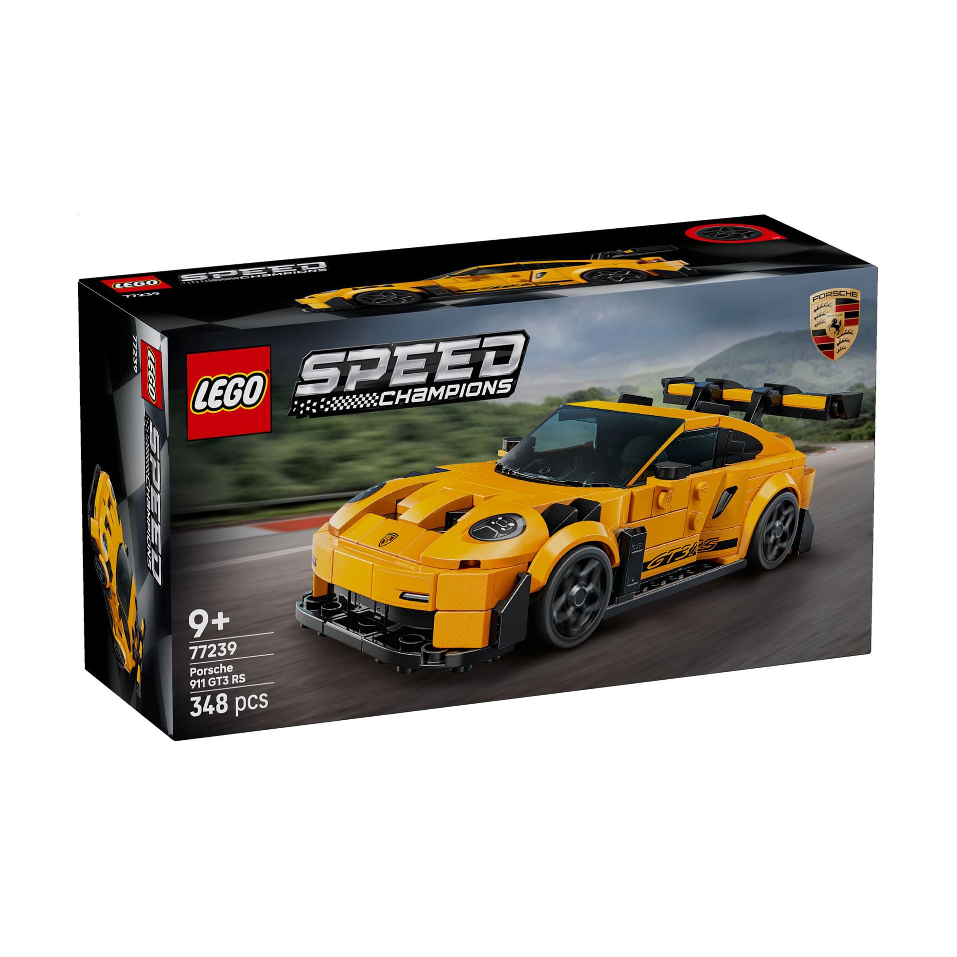 

Конструктор LEGO Speed Champions Суперкар Porsche 911 GT3 RS, 348 деталей, від 9 років (77239)