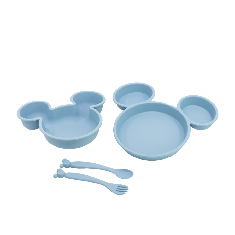 

Дитячий набір посуду Stor Mickey від 10 місяців, блакитний, 4 предмети (10496)