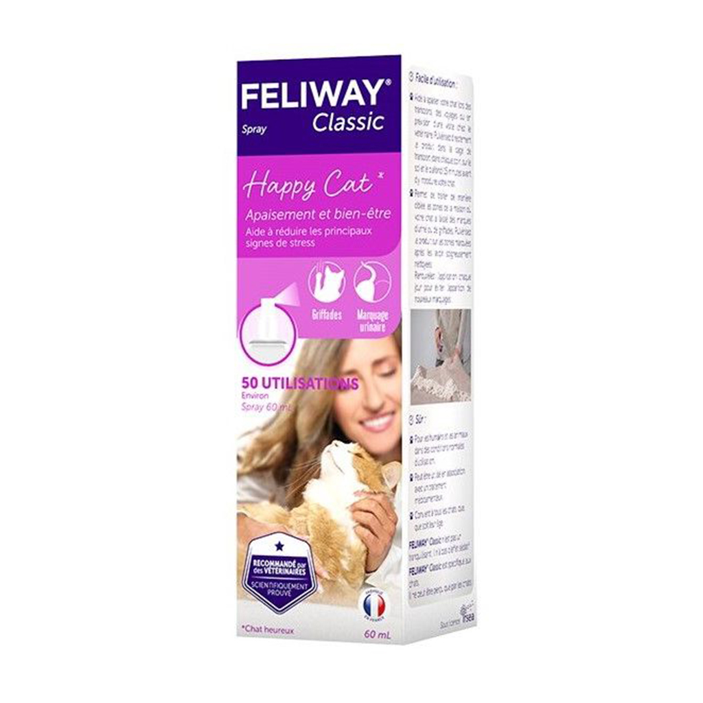 

Заспокійливий спрей для котів Ceva Feliway Classic під час транспортування, 60 мл