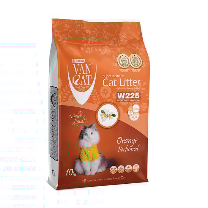 

Бентонітовий наповнювач для котячого туалету VanCat Super Premium з ароматом апельсину, 10 кг