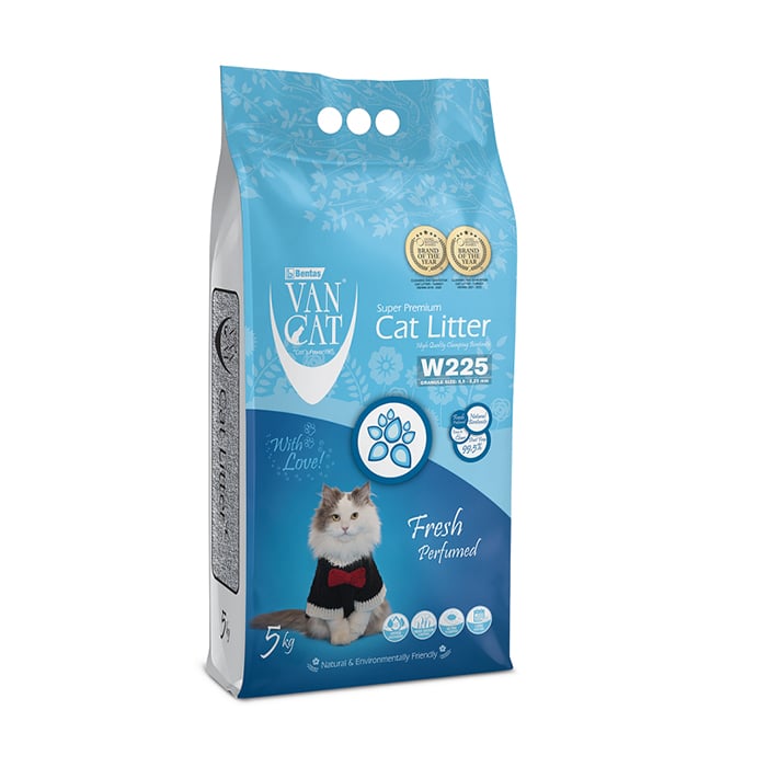 

Уцінка! Бентонітовий наповнювач для котячого туалету VanCat Super Premium з ароматом свіжості, 5 кг