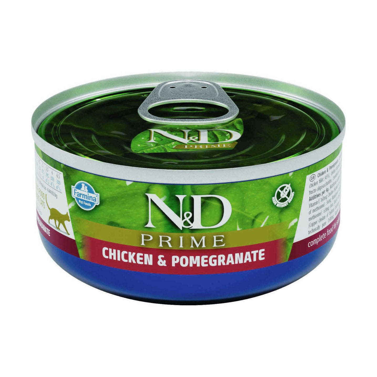 

Беззерновий вологий корм для котів Farmina N&D Prime Adult з куркою та гранатом, 70 г