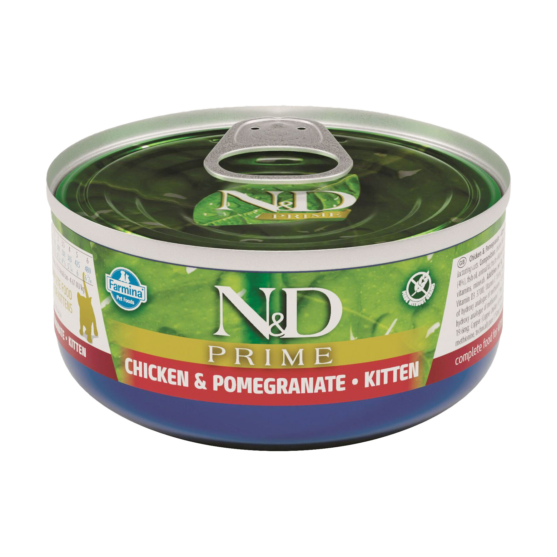 

Беззерновий вологий корм для кошенят Farmina N&D Prime Kitten з куркою та гранатом, 70 г