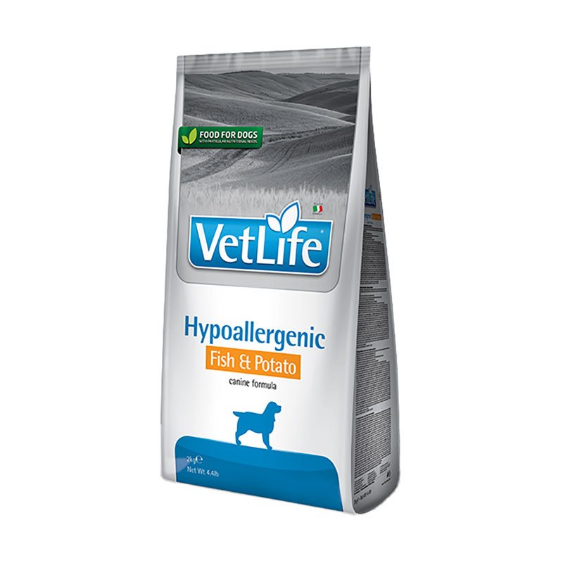 

Сухий корм для собак Farmina Vet Life Hypoallergenic при харчовій алергії, з рибою та картоплею, 2 кг