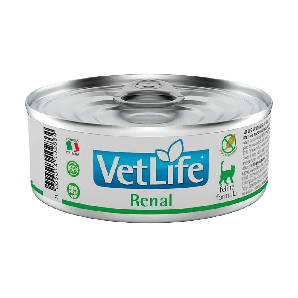 

Вологий корм для котів Farmina Vet Life Renal для підтримки функції нирок, 85 г