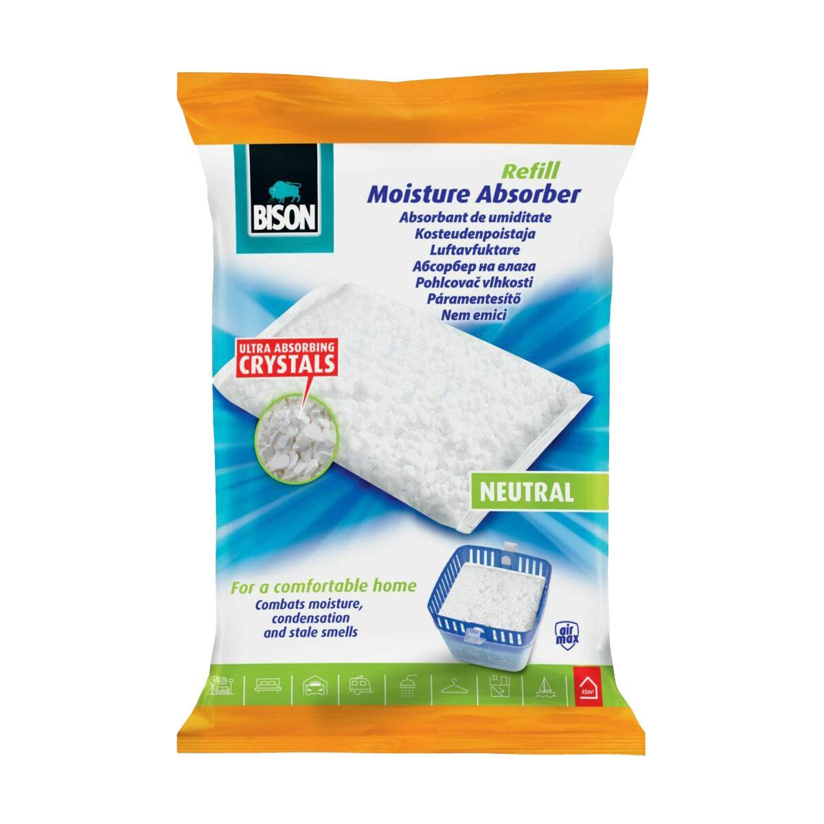 

Змінний наповнювач для поглинача вологи Bison Air Max, 450 г