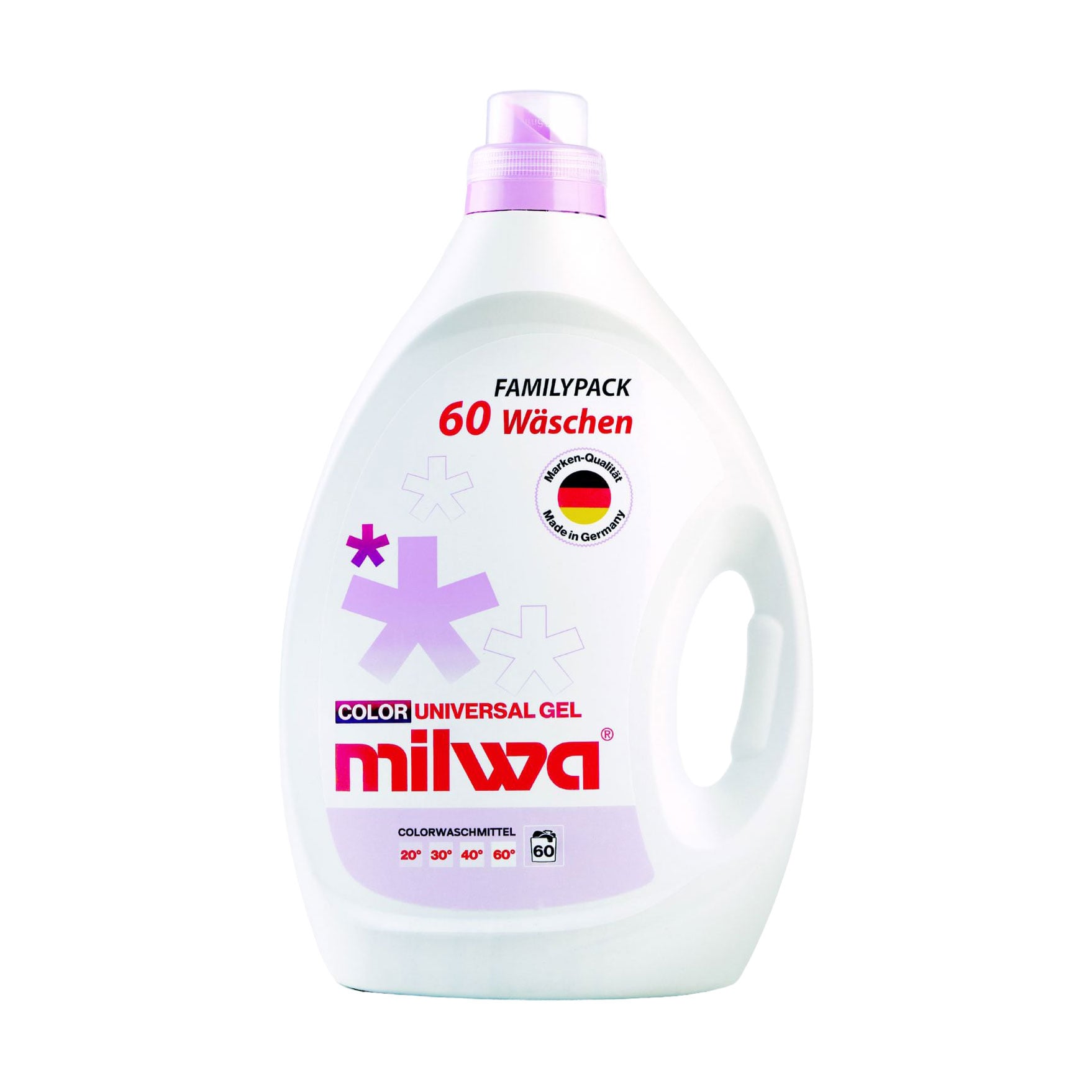 

Гель для прання Milwa Color Universal Gel, 60 циклів прання, 3 л