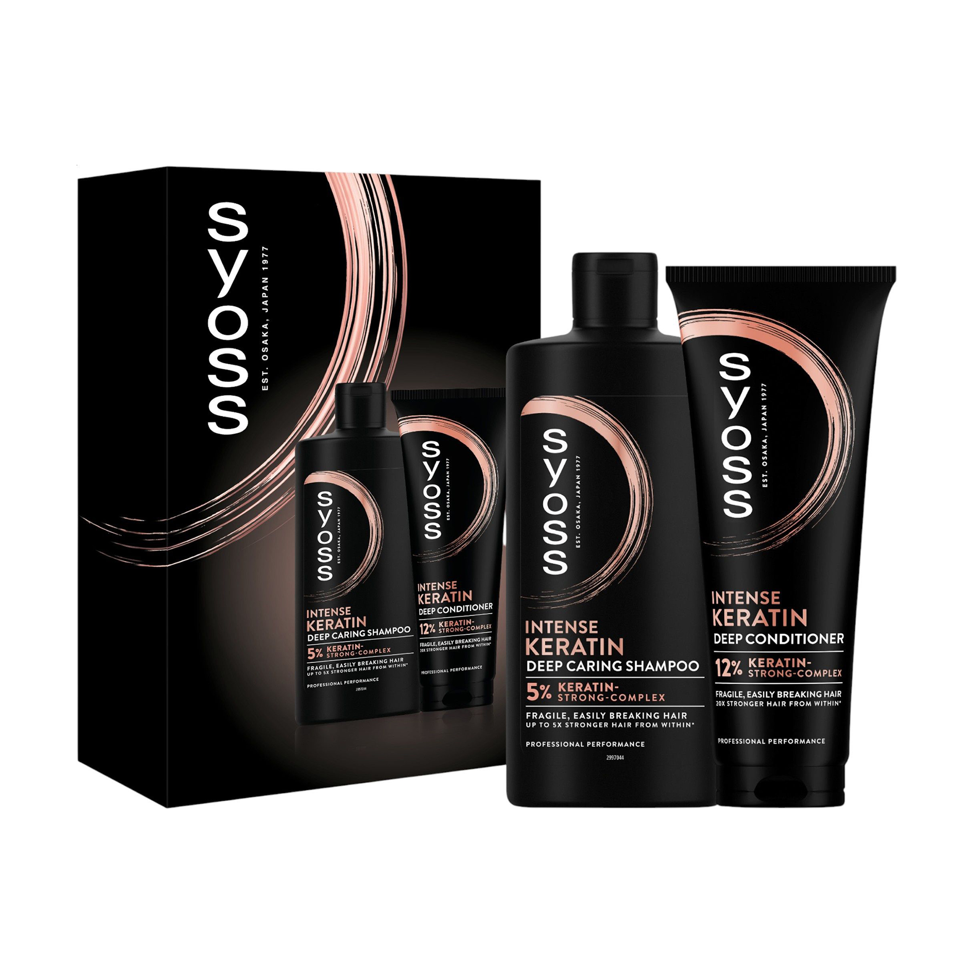

Набір для волосся SYOSS Intense Keratin (шампунь, 440 мл + кондиціонер, 250 мл)