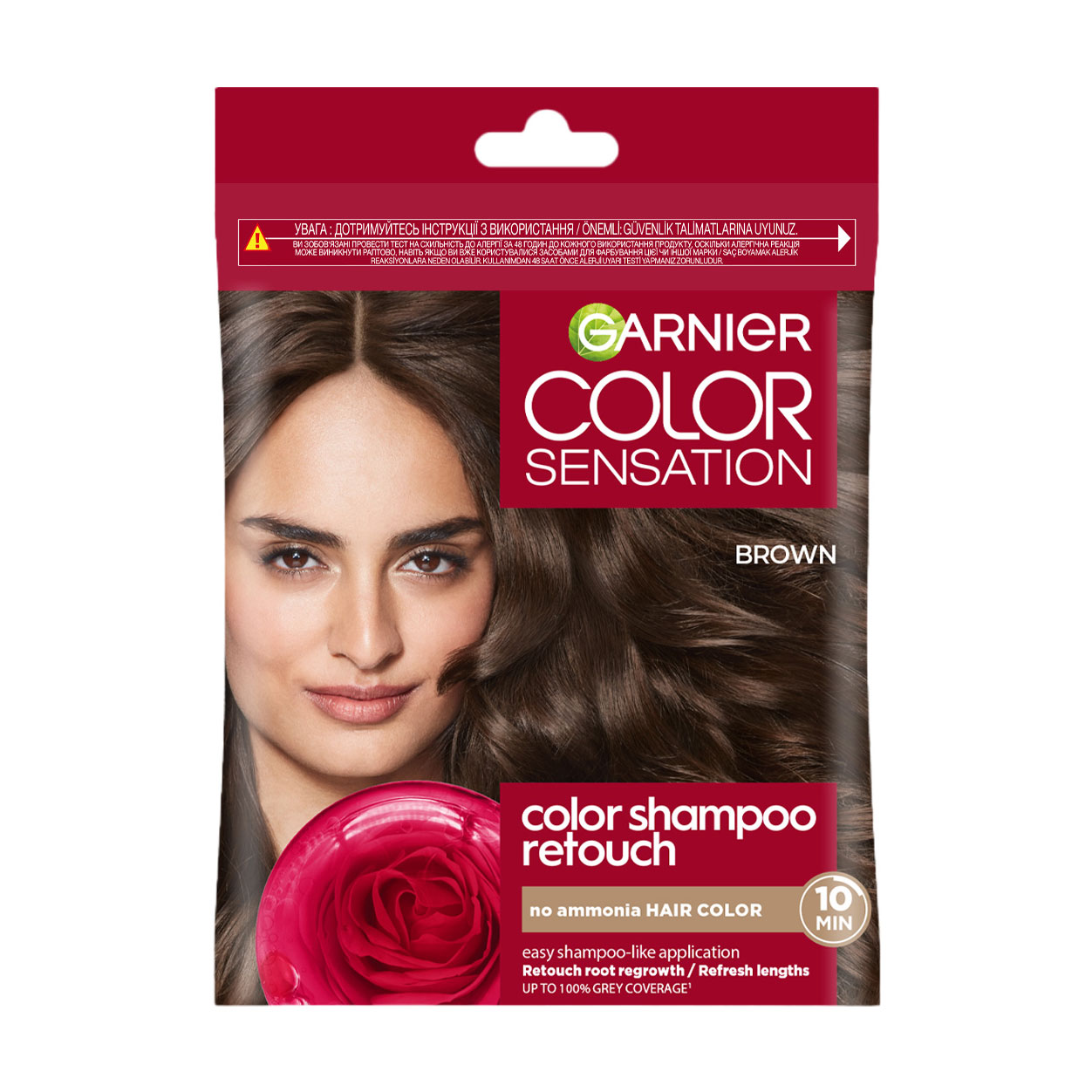 Крем-фарба для волосся без аміаку Garnier Color Sensation Color Shampoo Retouch 4.0 Каштановий, 40 мл