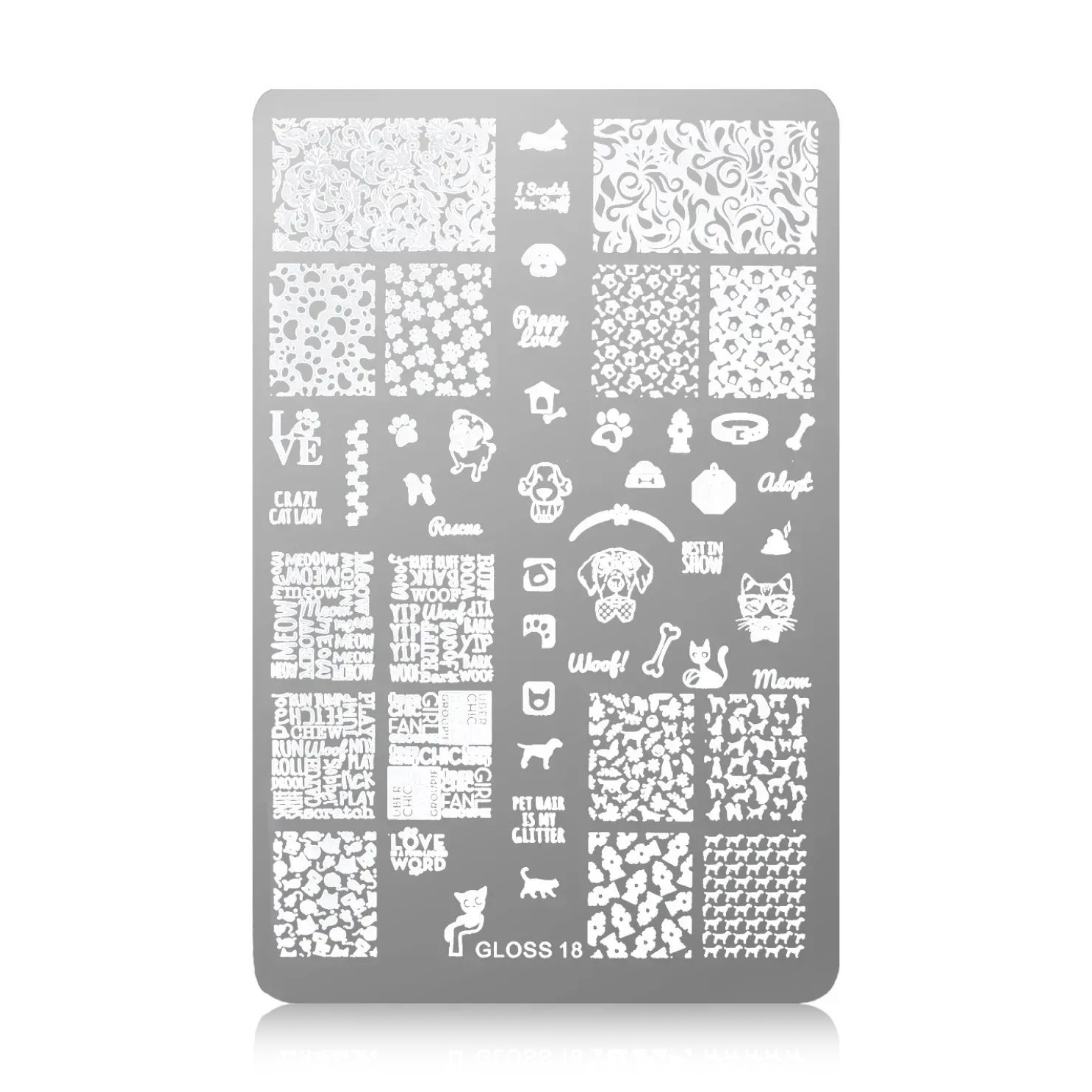 

Пластина для стемпінгу Gloss 18, 9*14.5 см (312418)