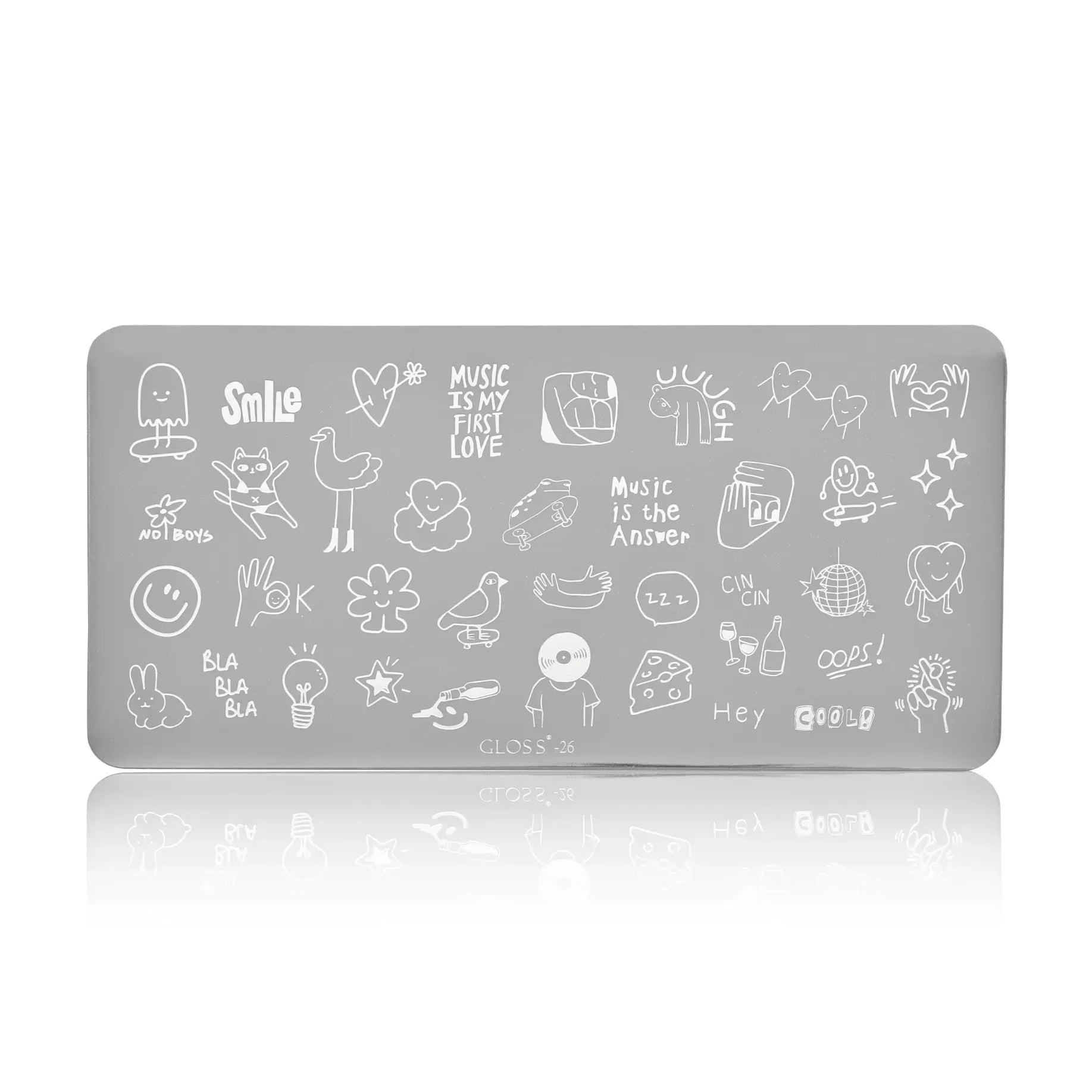 

Пластина для стемпінгу Gloss 26, 6*12 см (816388)