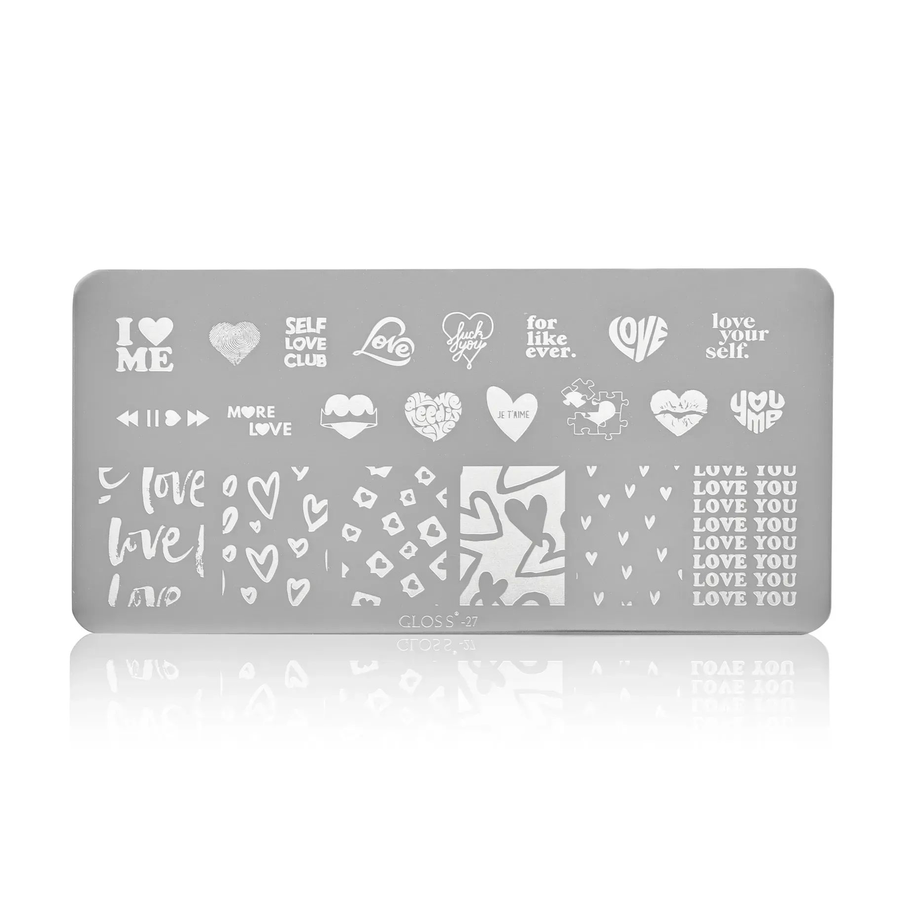 

Пластина для стемпінгу Gloss 27, 6*12 см (339016)