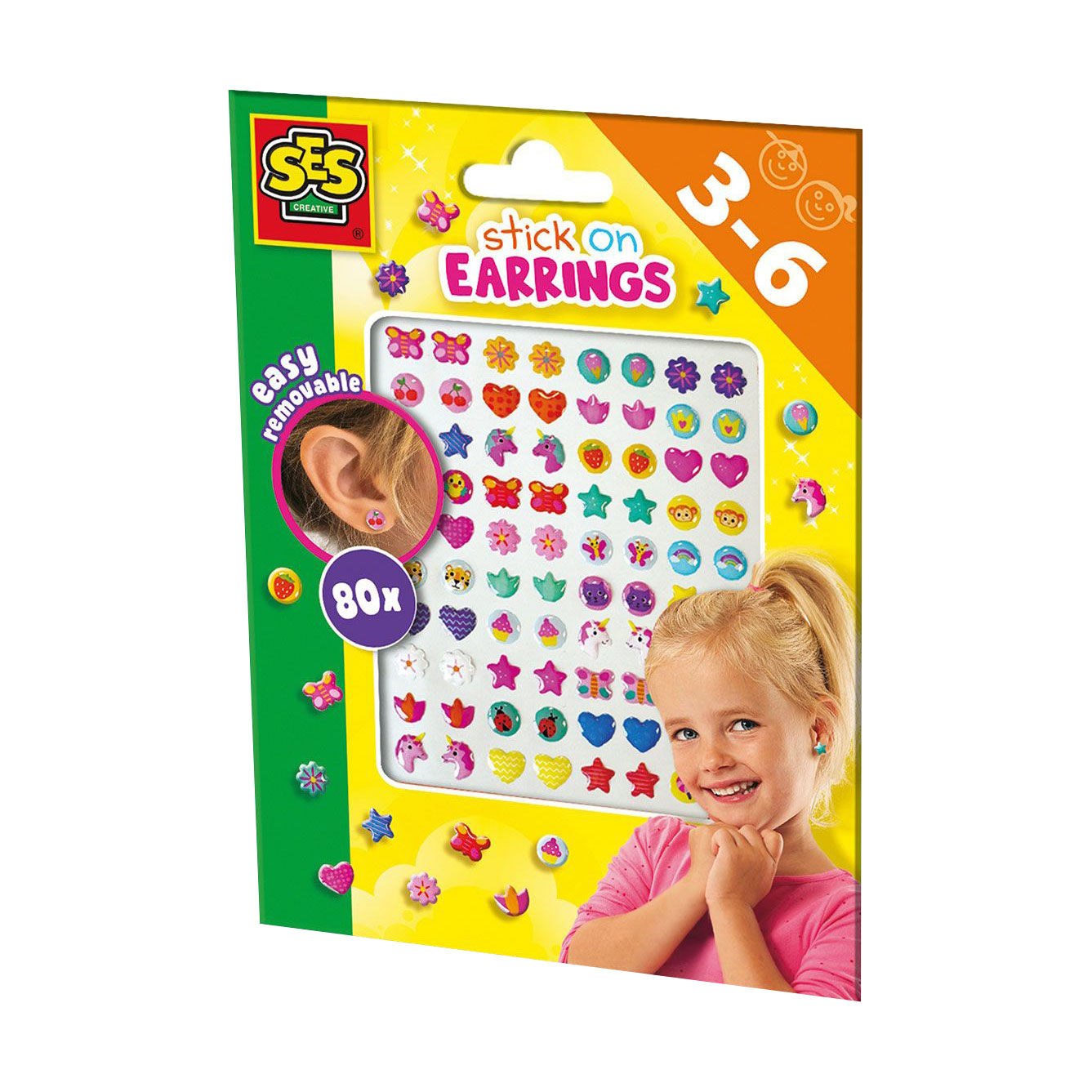 

Набір для творчості Ses Creative Мої перші сережки, від 3 років, 80 елементів (14049S)