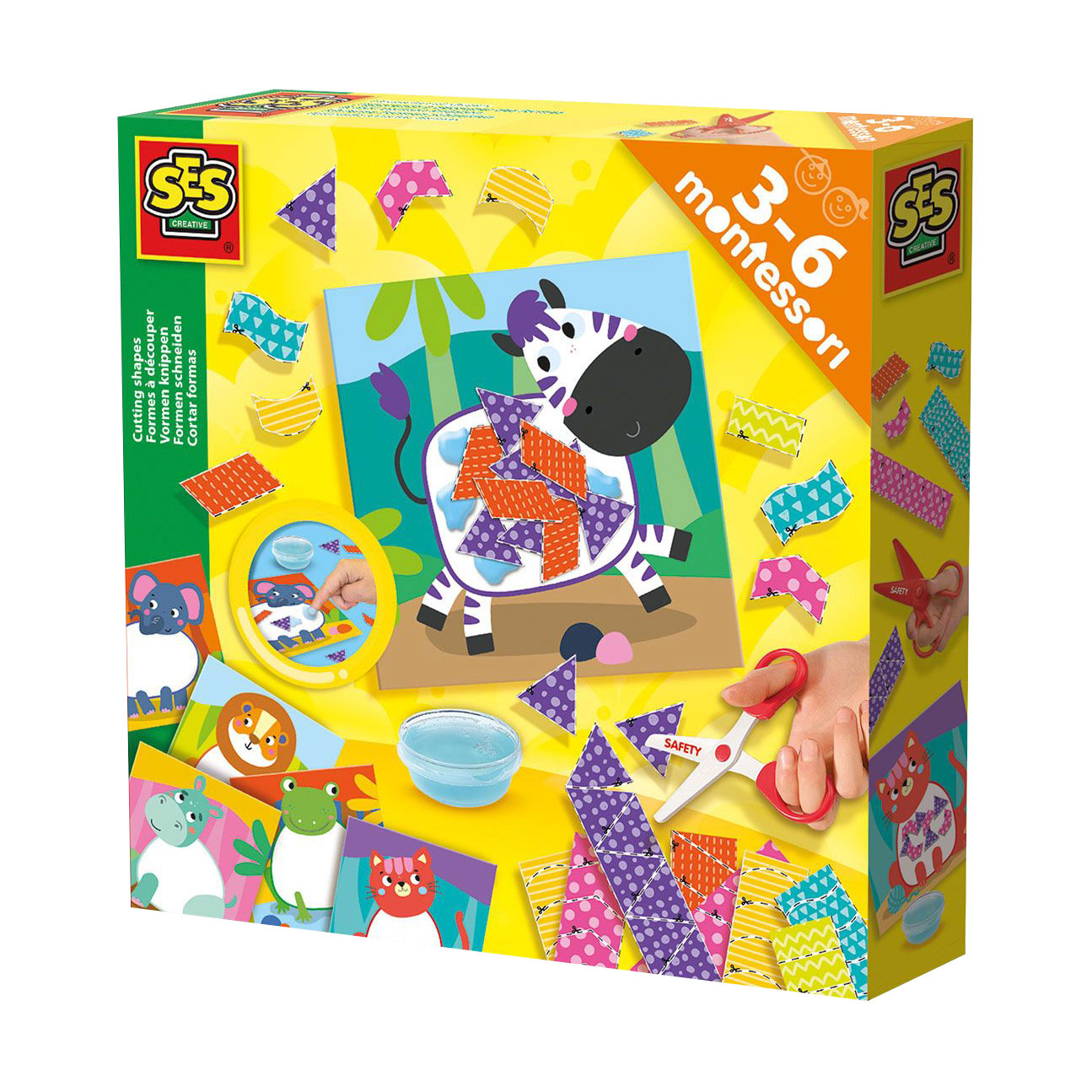 

Набір для творчості Ses Creative серії Montessori Вирізай з тваринками, від 3 років, 10 елементів (14061S)