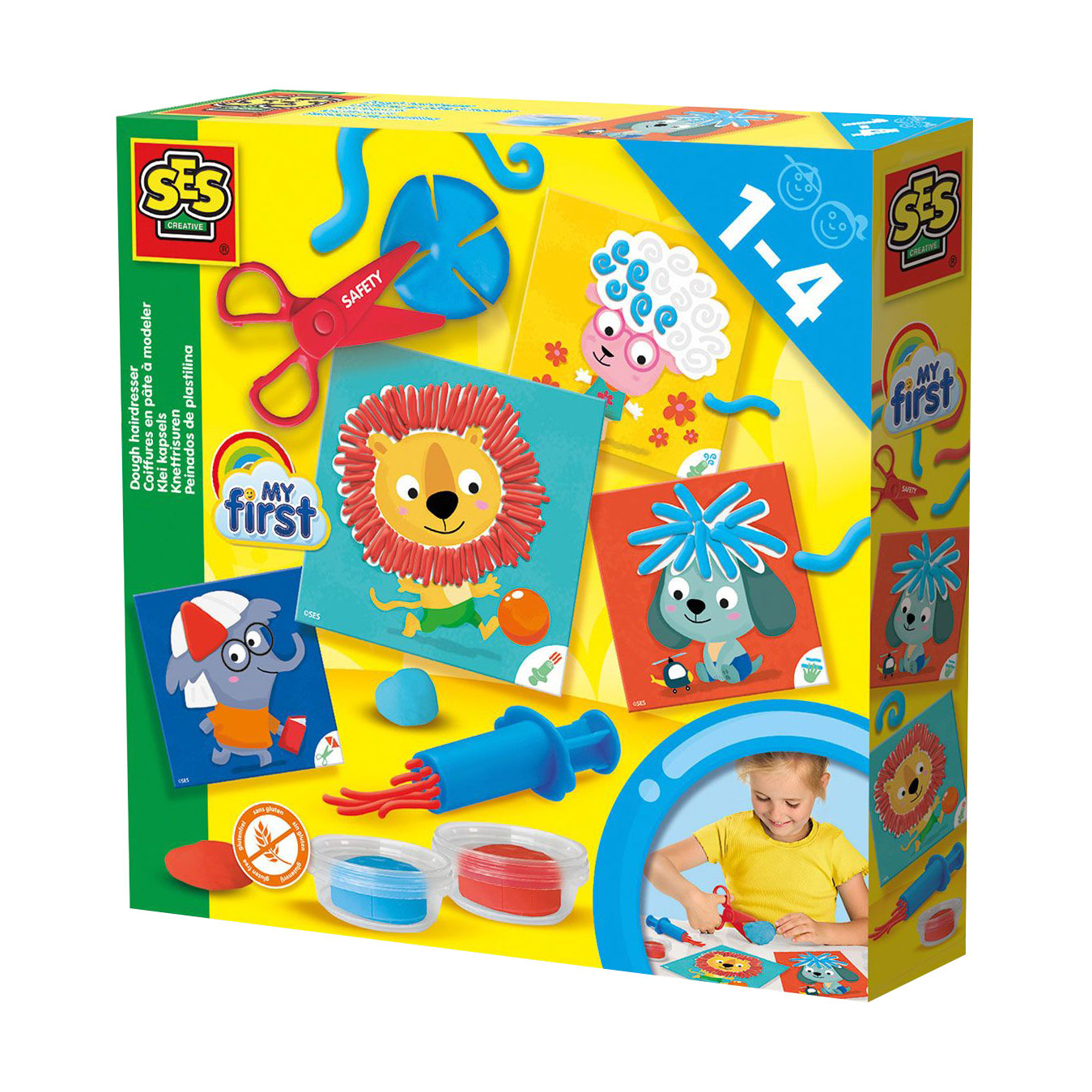 

Набір для ліплення Ses Creative серії My First Весела перукарня, від 1 року, 8 елементів (14407S)
