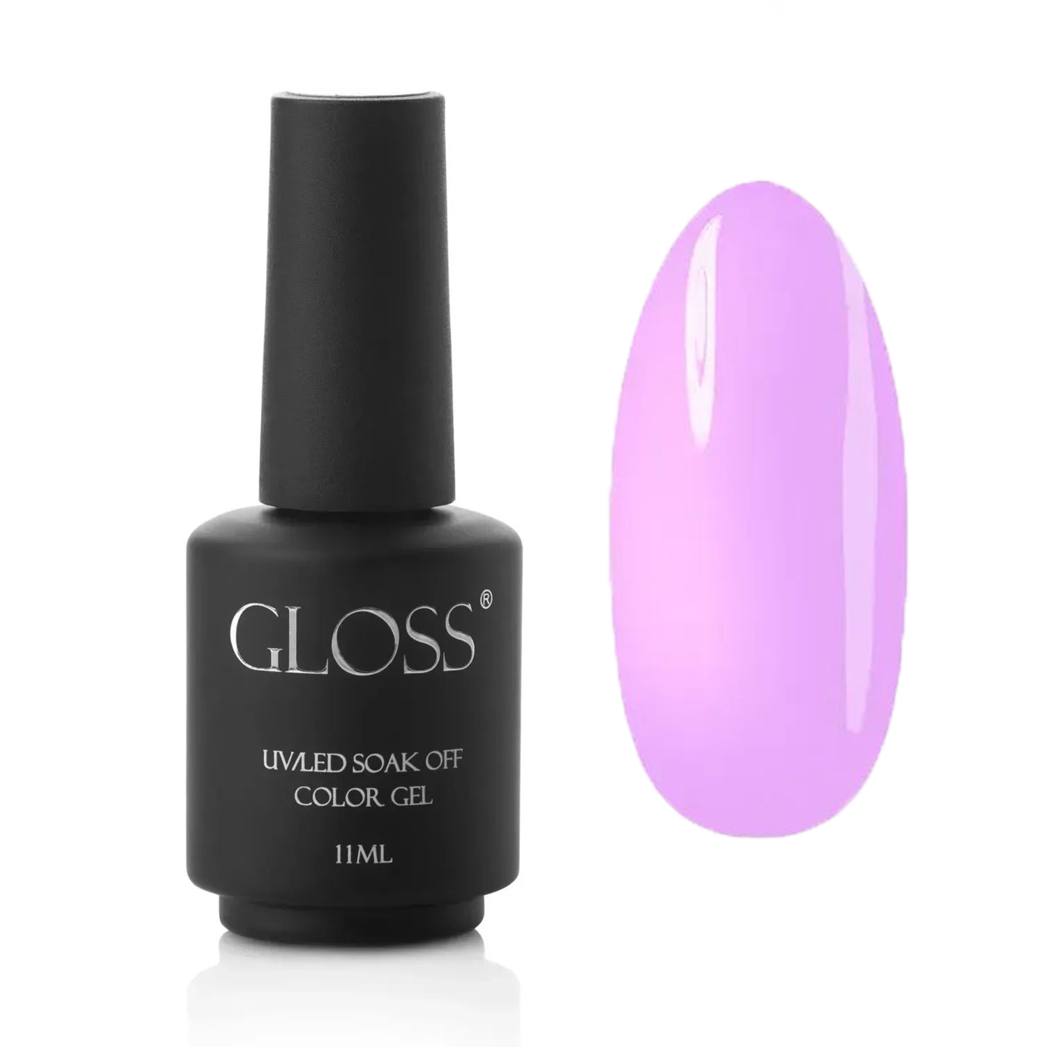 

Люмінесцентний гель-лак для нігтів Gloss UV/LED Soak Off Color Gel, Pastel Purple Elf, 11 мл