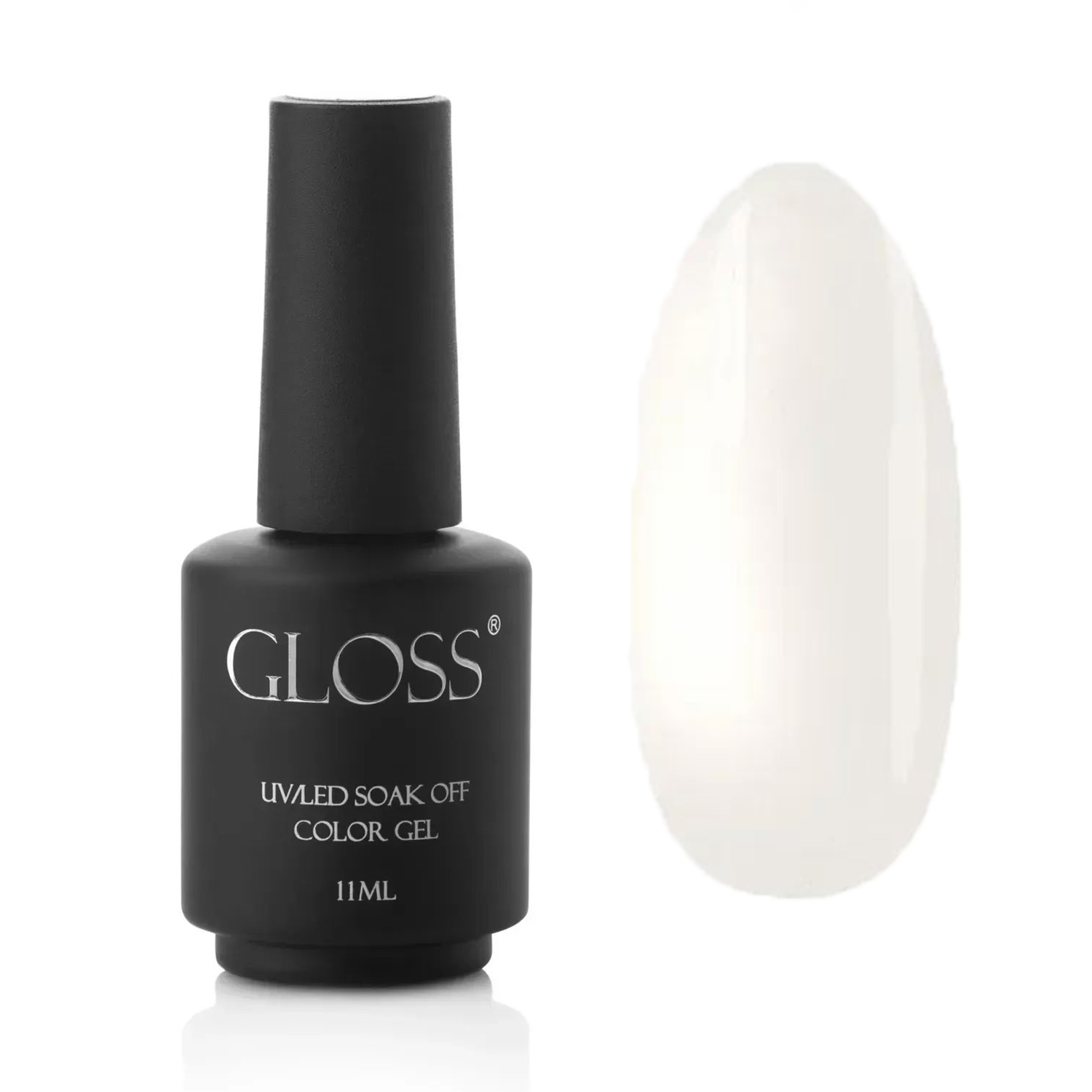

Люмінесцентний гель-лак для нігтів Gloss UV/LED Soak Off Color Gel, White Elf, 11 мл