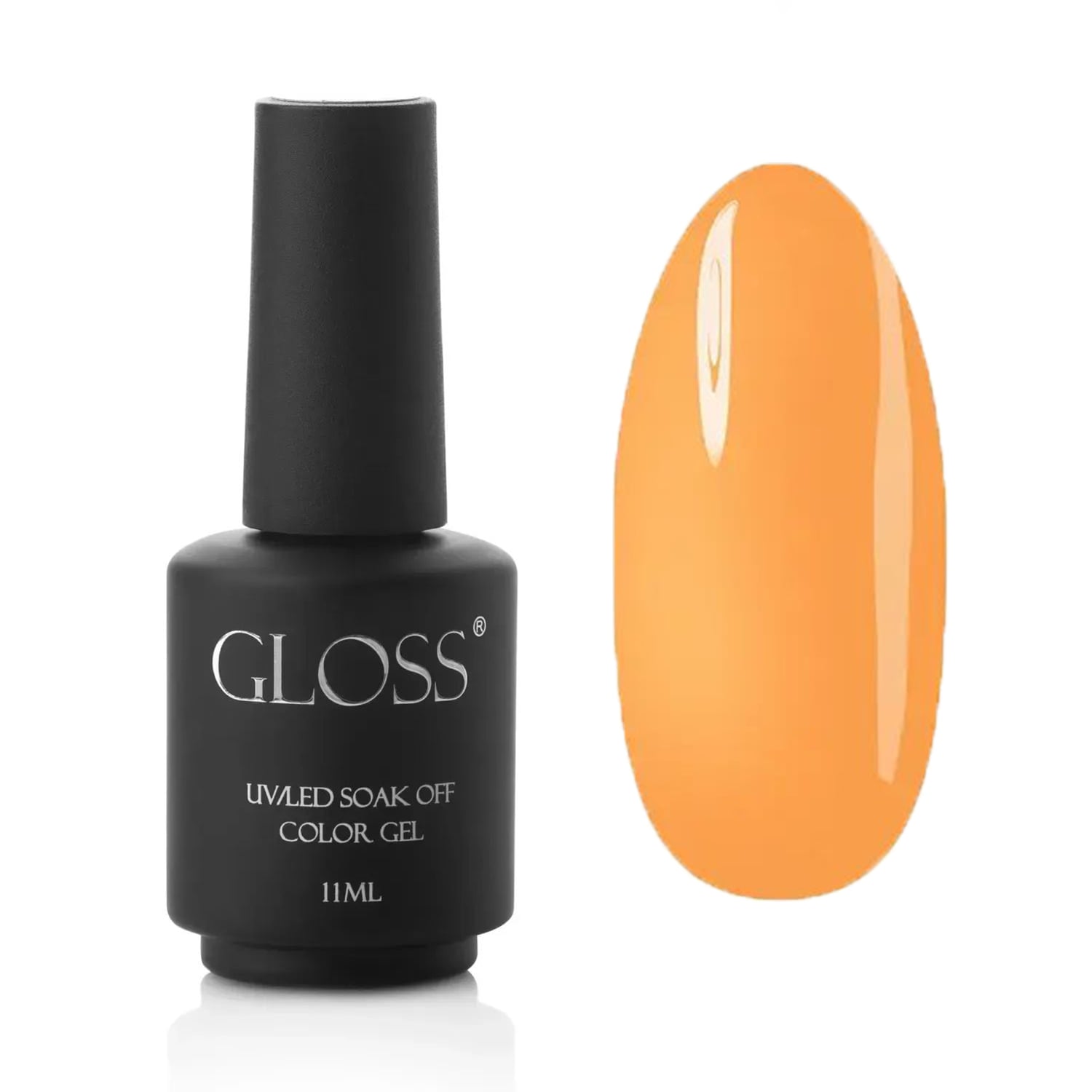 

Люмінесцентний гель-лак для нігтів Gloss UV/LED Soak Off Color Gel, Orange Elf, 11 мл
