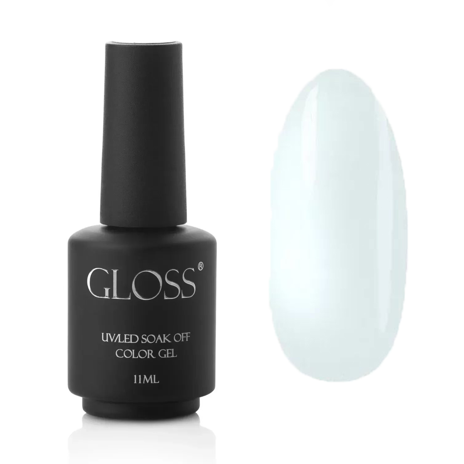 

Люмінесцентний гель-лак для нігтів Gloss UV/LED Soak Off Color Gel, Bright Blue Elf, 11 мл