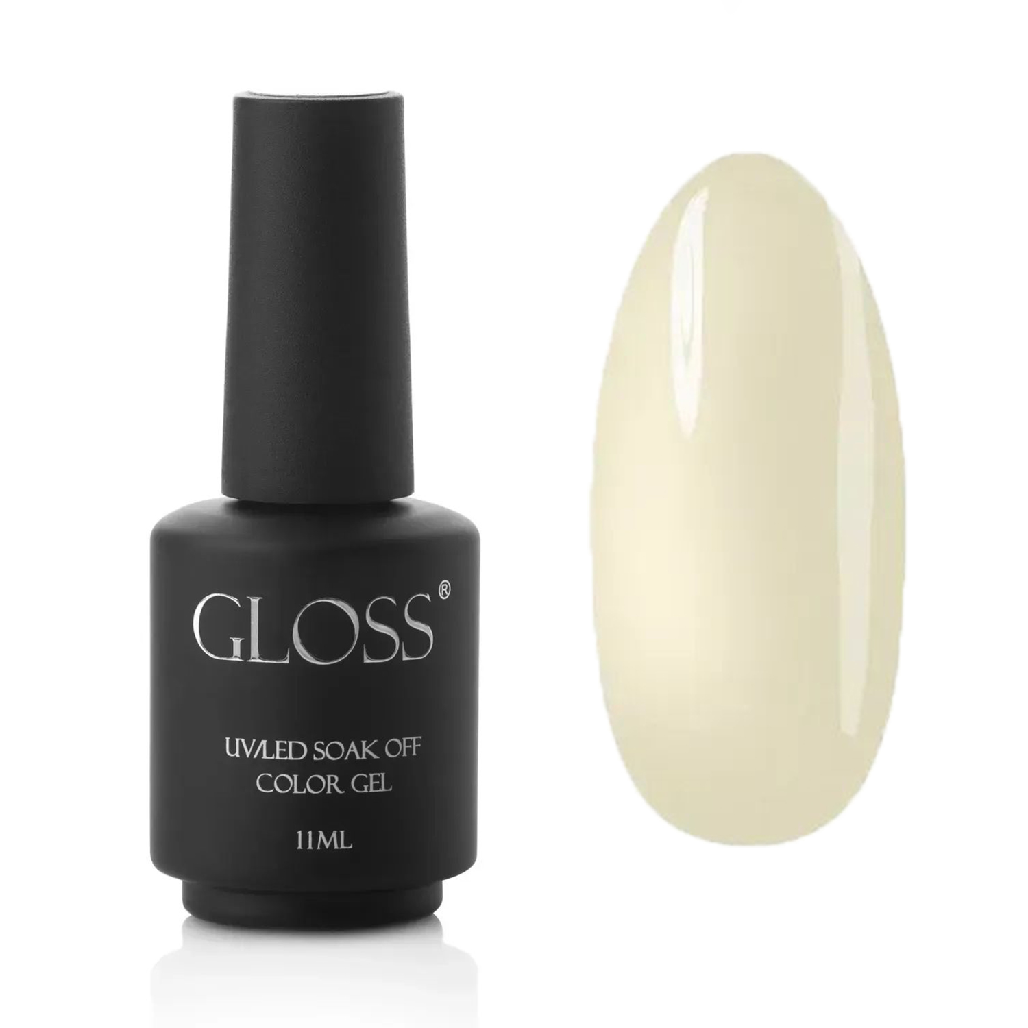 

Люмінесцентний гель-лак для нігтів Gloss UV/LED Soak Off Color Gel, Cream Elf, 11 мл