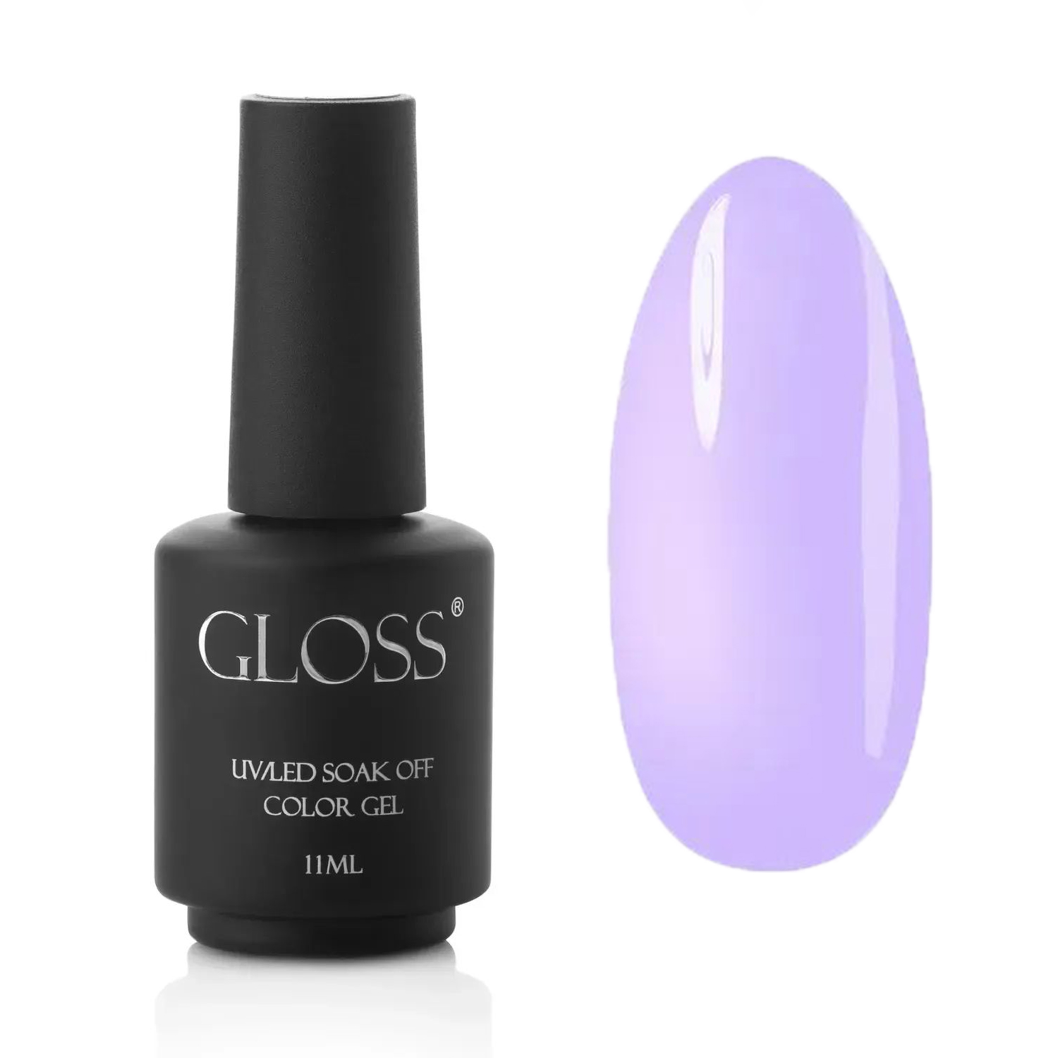 

Люмінесцентний гель-лак для нігтів Gloss UV/LED Soak Off Color Gel, Lavender Elf, 11 мл