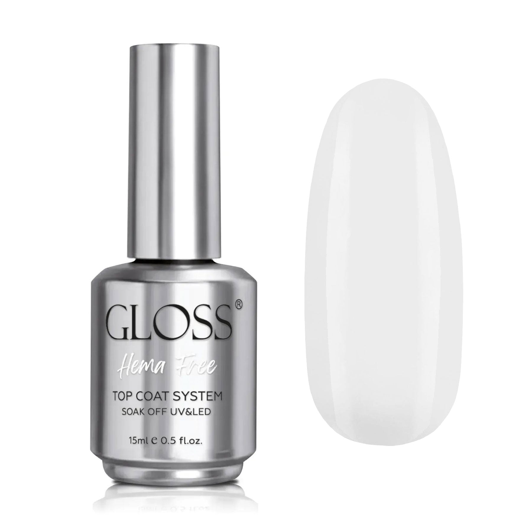 

Топ для гель-лаку Gloss Hema Free Top Coat System, 15 мл